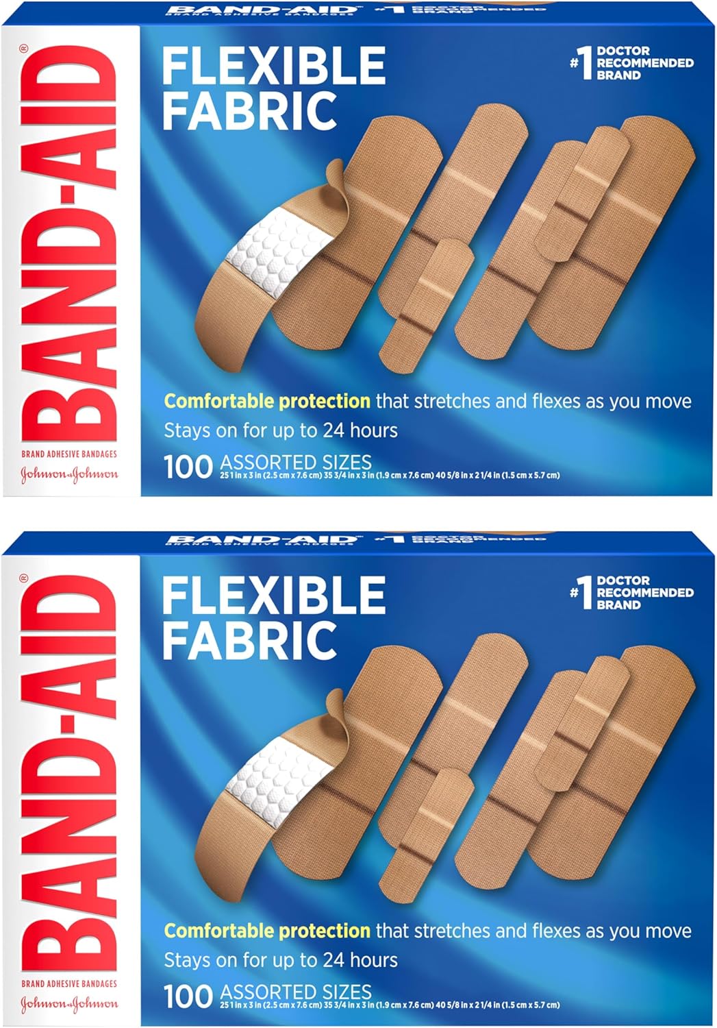 Band-Aid Brand Flexible Fabric Sterile Adhesive Bandages