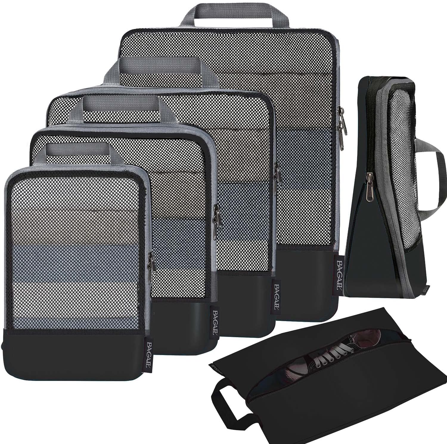 BAGAIL Compression Packing Cubes Travel Organizers