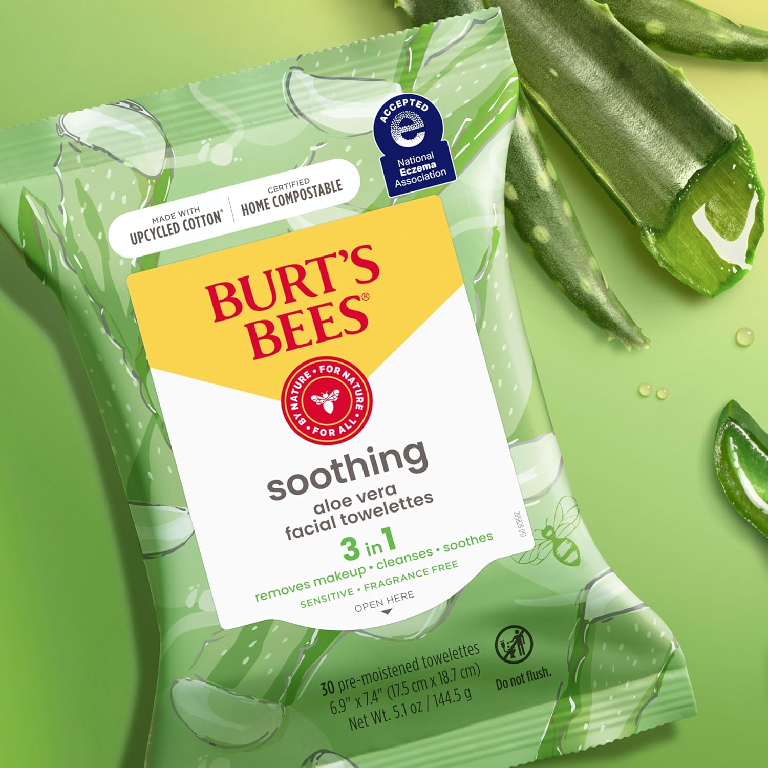 Burt's Bees Aloe Vera Face Wipes Makeup Remover