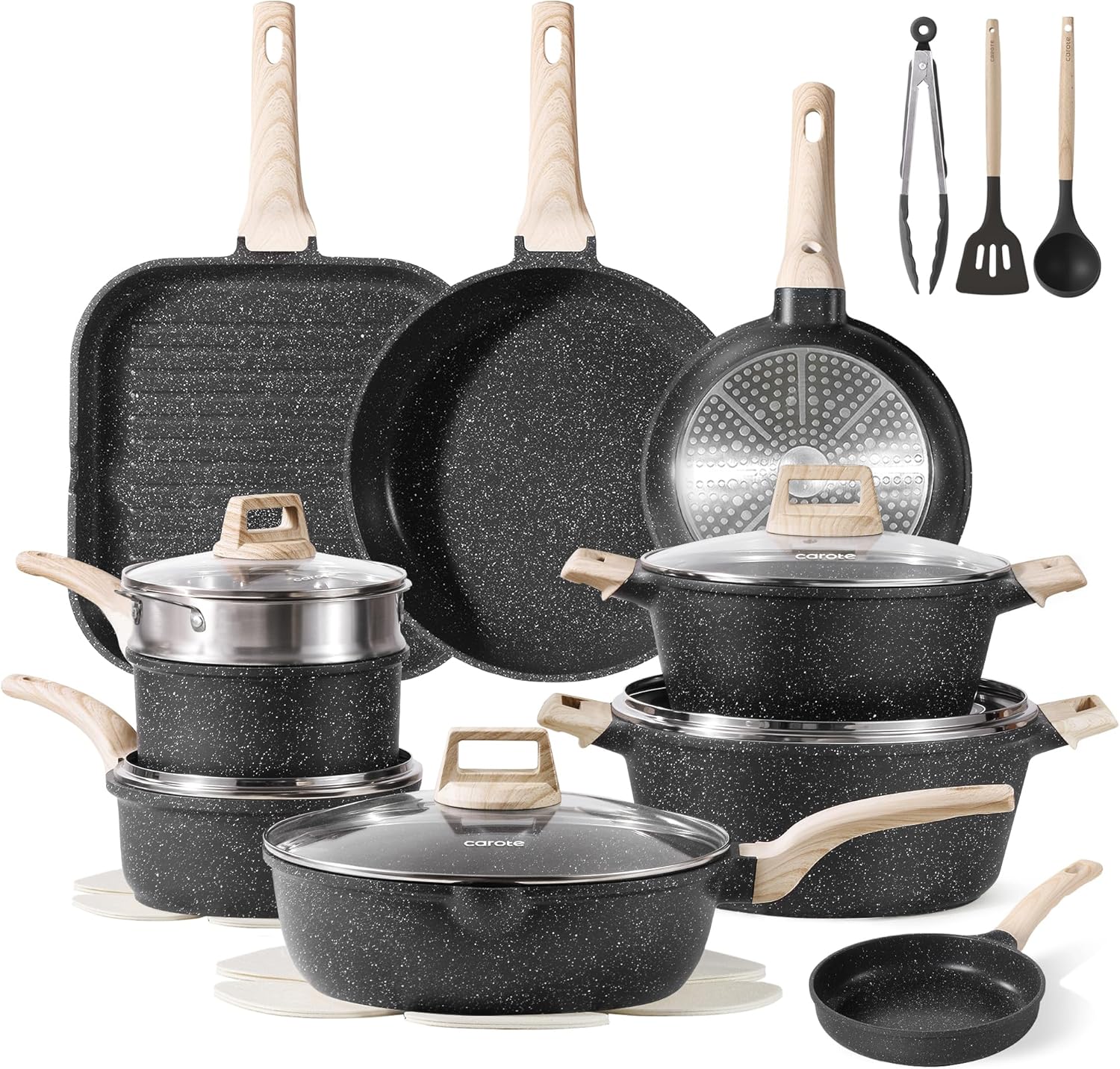 CAROTE Nonstick Cookware Sets