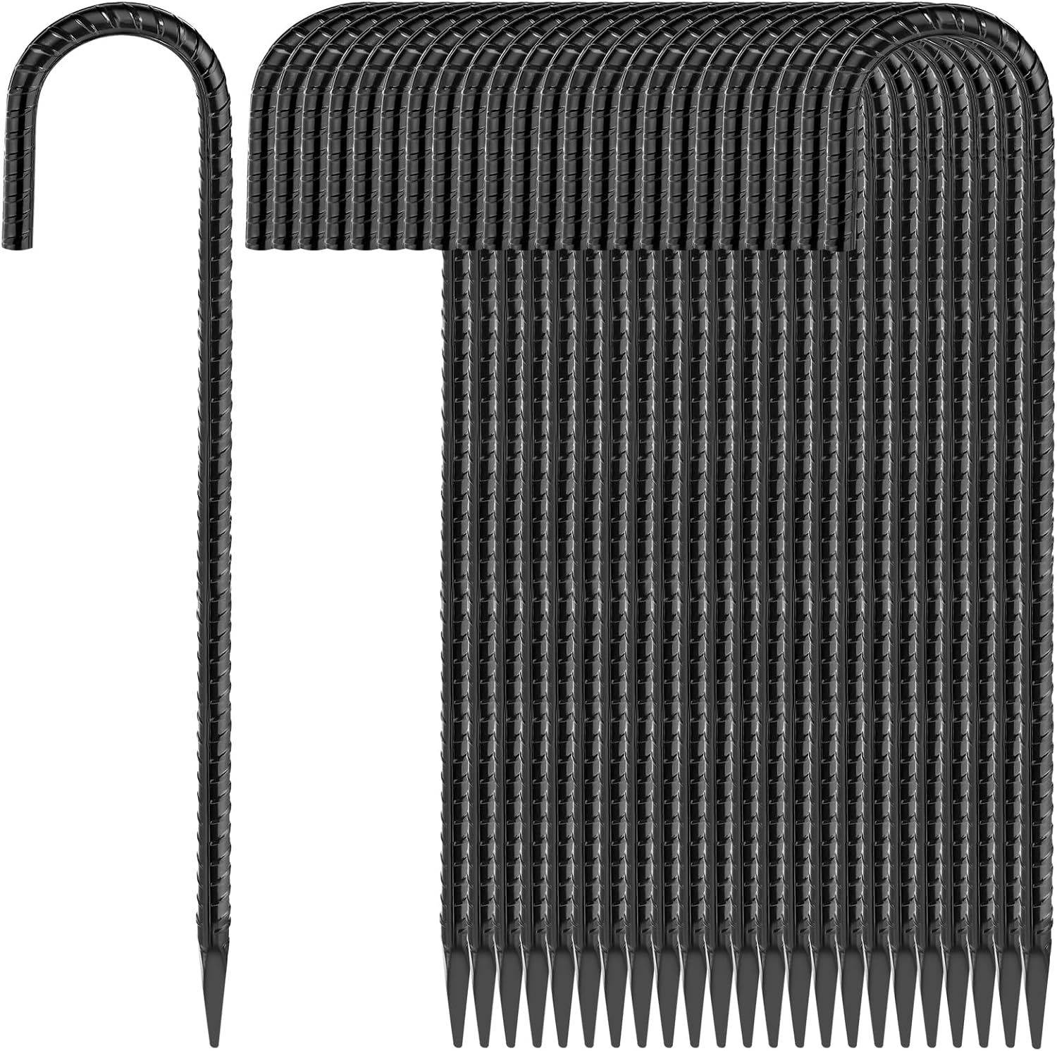 12 Inch Rebar Stakes J Hook Ground Stakes
