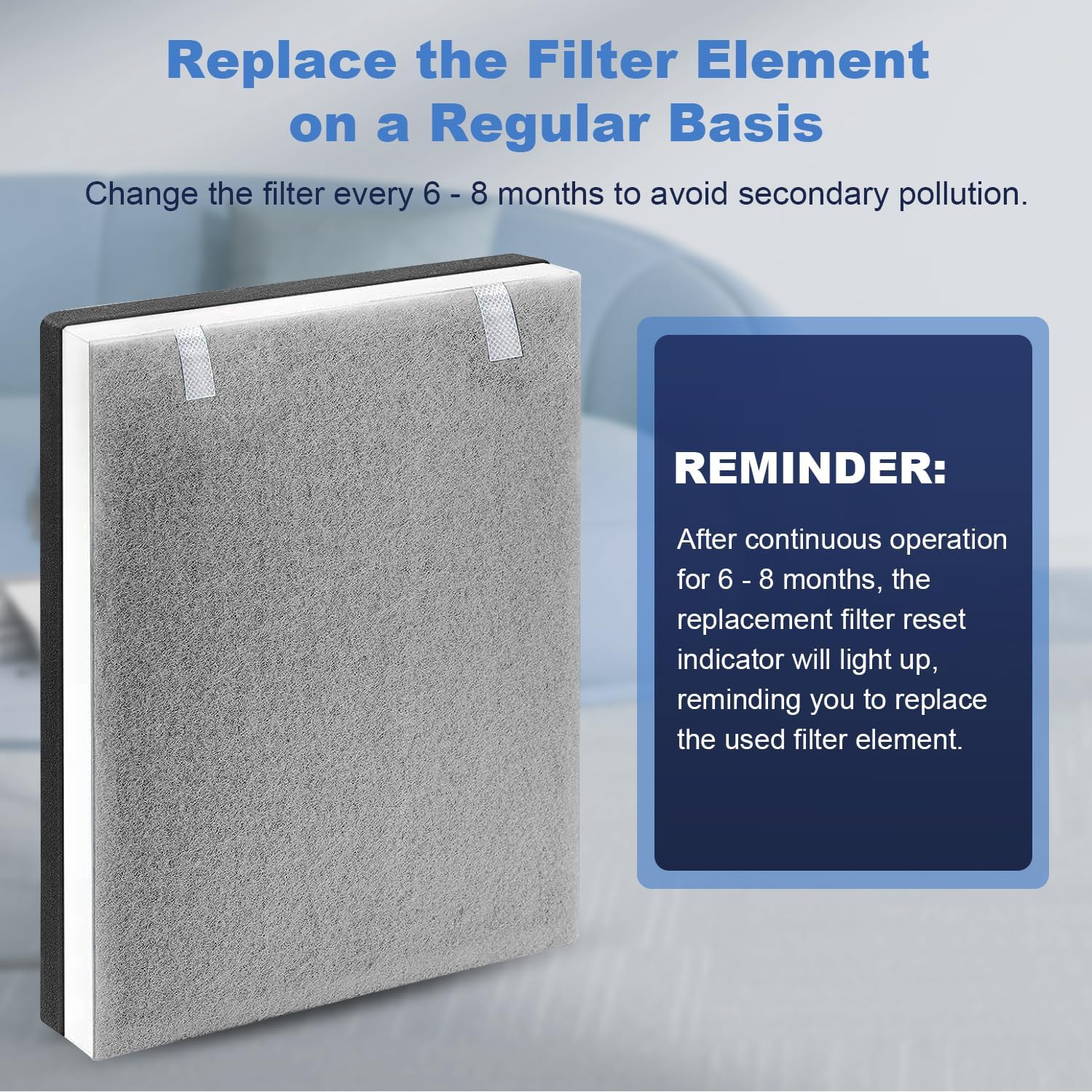 2 Pack Vital 100 True HEPA Replacement Filter