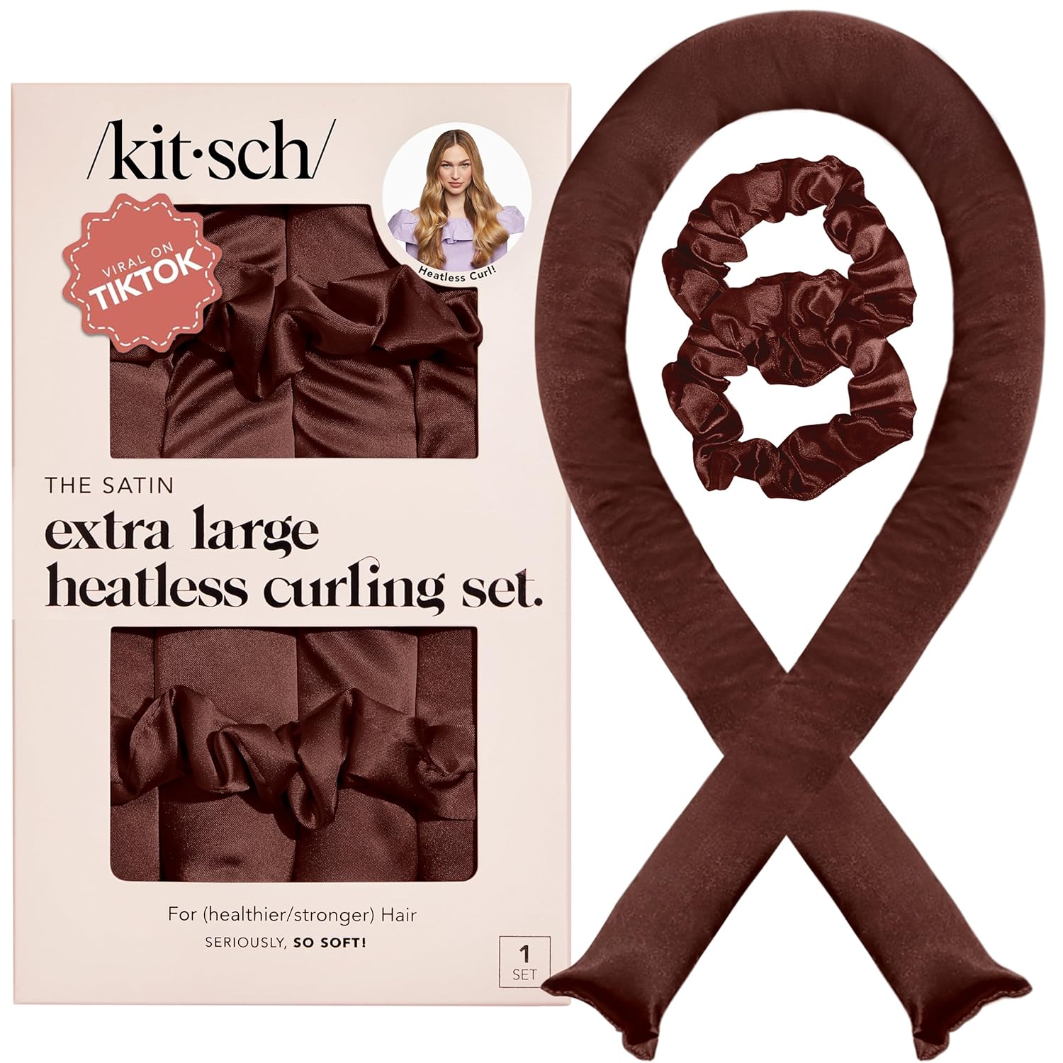 Kitsch Satin Heatless Curling Set
