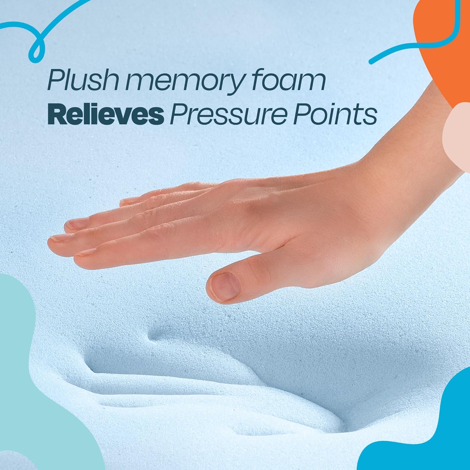 LINENSPA 2" Gel Memory Foam Mattress Topper