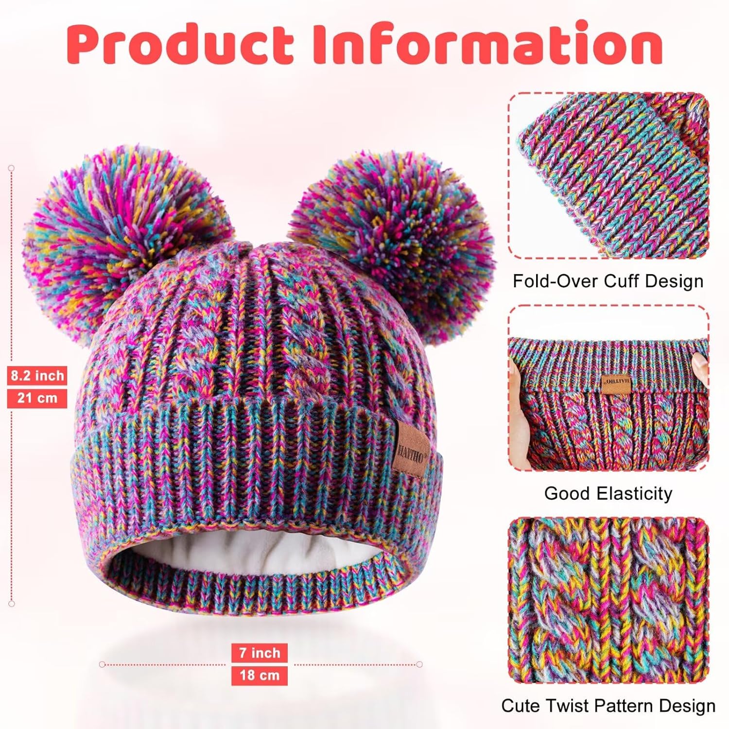 Winter Hat for Kids Toddler Children Girls Beanie