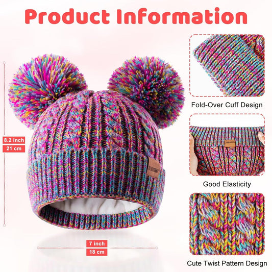 Winter Hat for Kids Toddler Children Girls Beanie