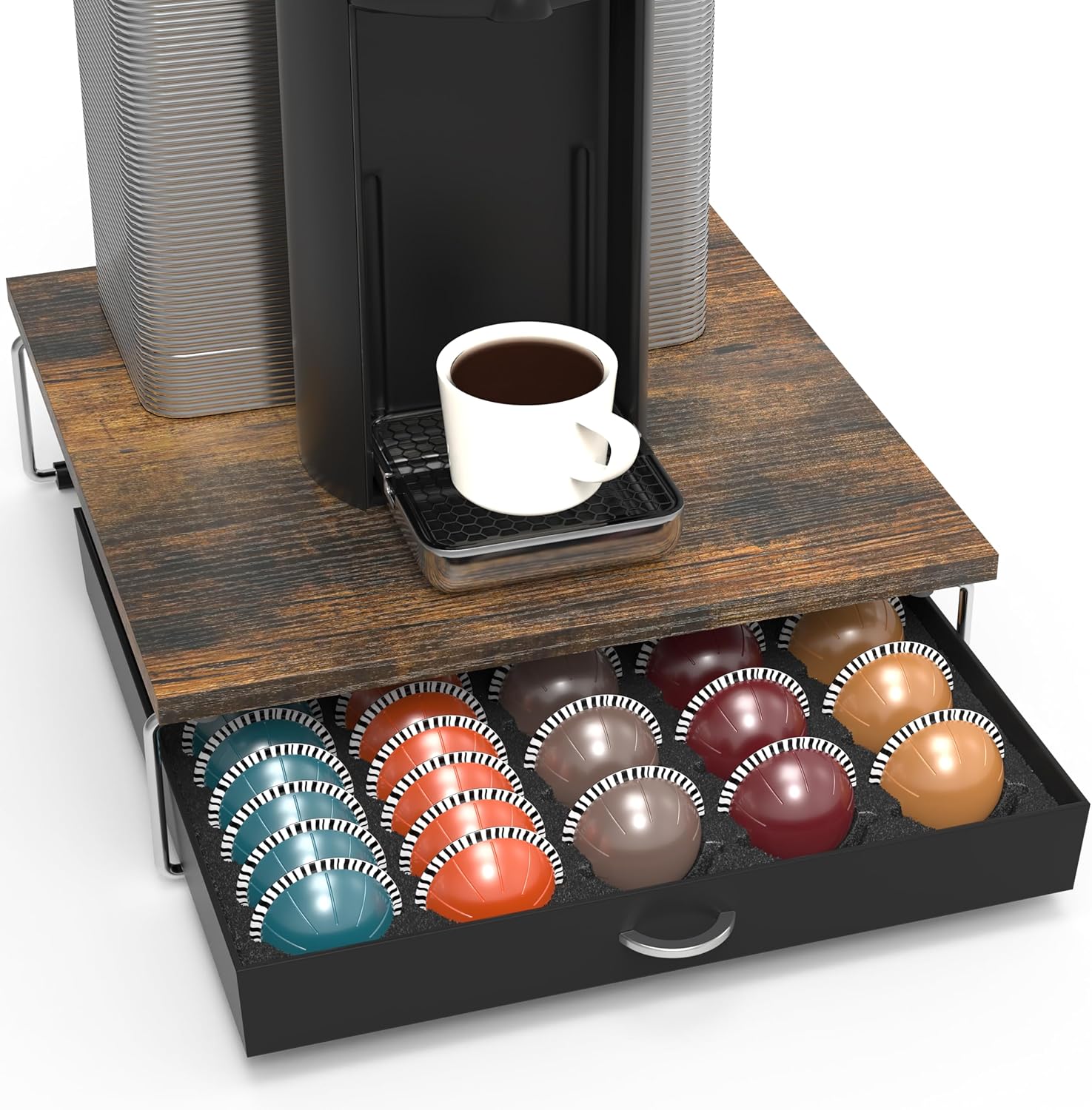 DecoBrothers Crystal Glass Nespresso Pod Holder