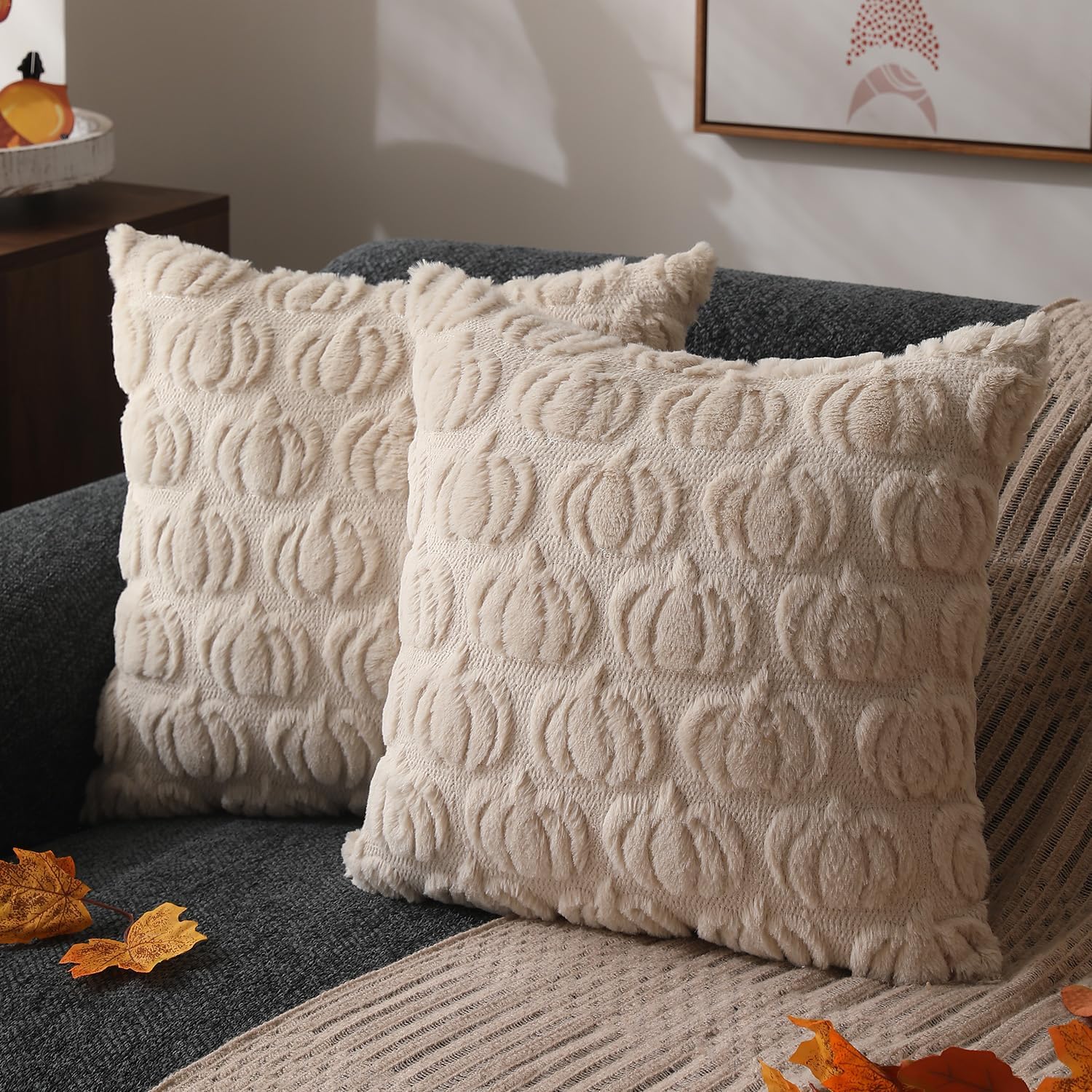 DFXSZ Fall Pillow Covers 18x18 Set of 2 Fall Decorations