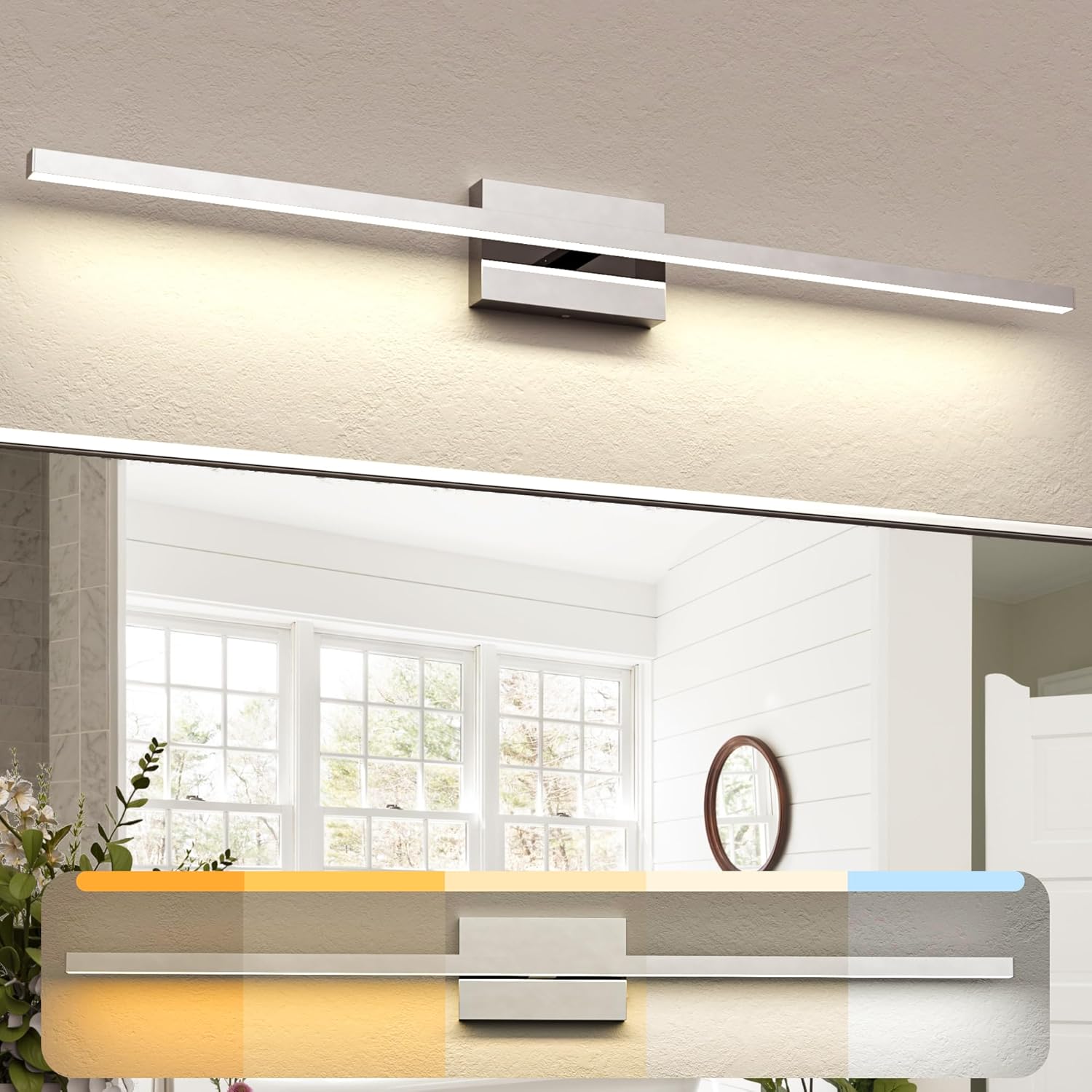 NIORSUN Black Bathroom Vanity Light