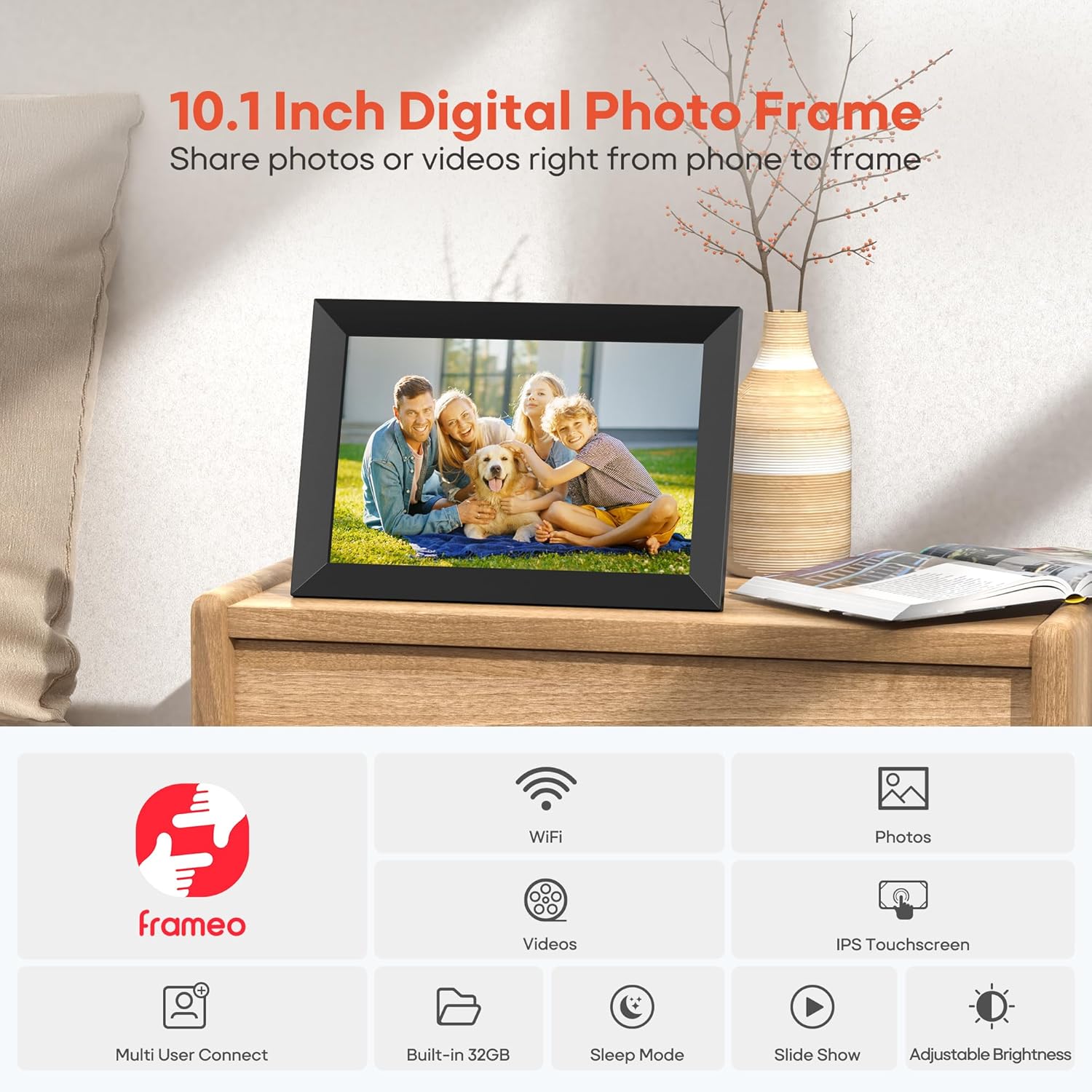 Frameo 10.1" WiFi Digital Picture Frame