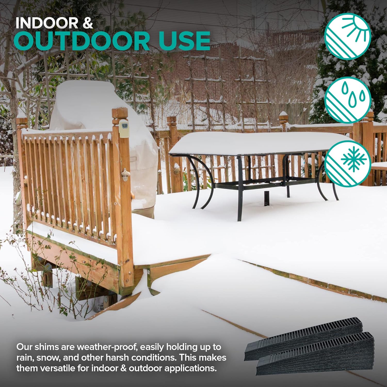 Hard Composite Shims for Home Improvement