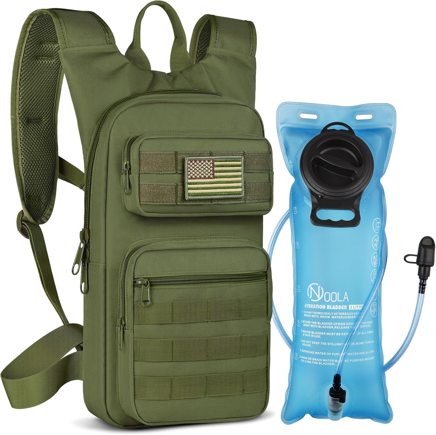 NOOLA Hydration Backpack with 3L Water Bladder