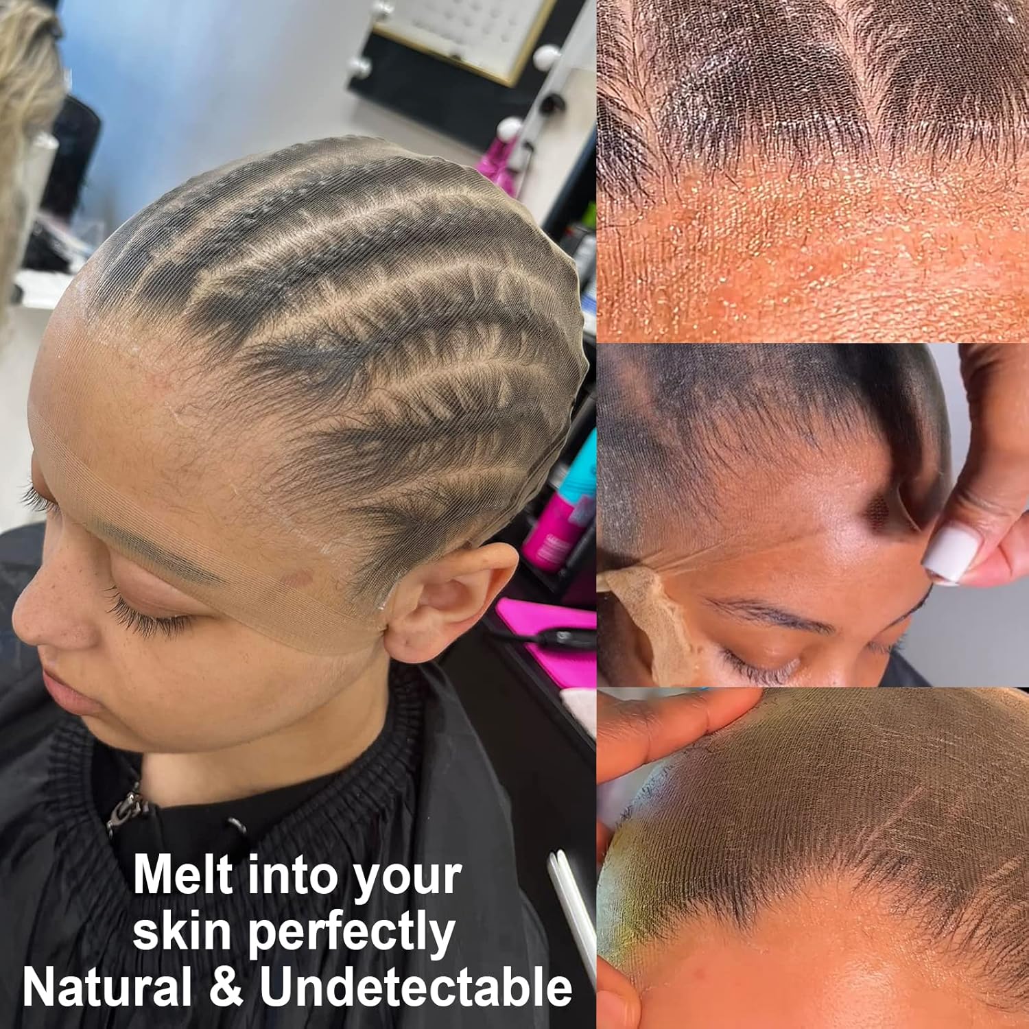 BEEOS Skinlike HD Wig Cap for Lace Front Wigs