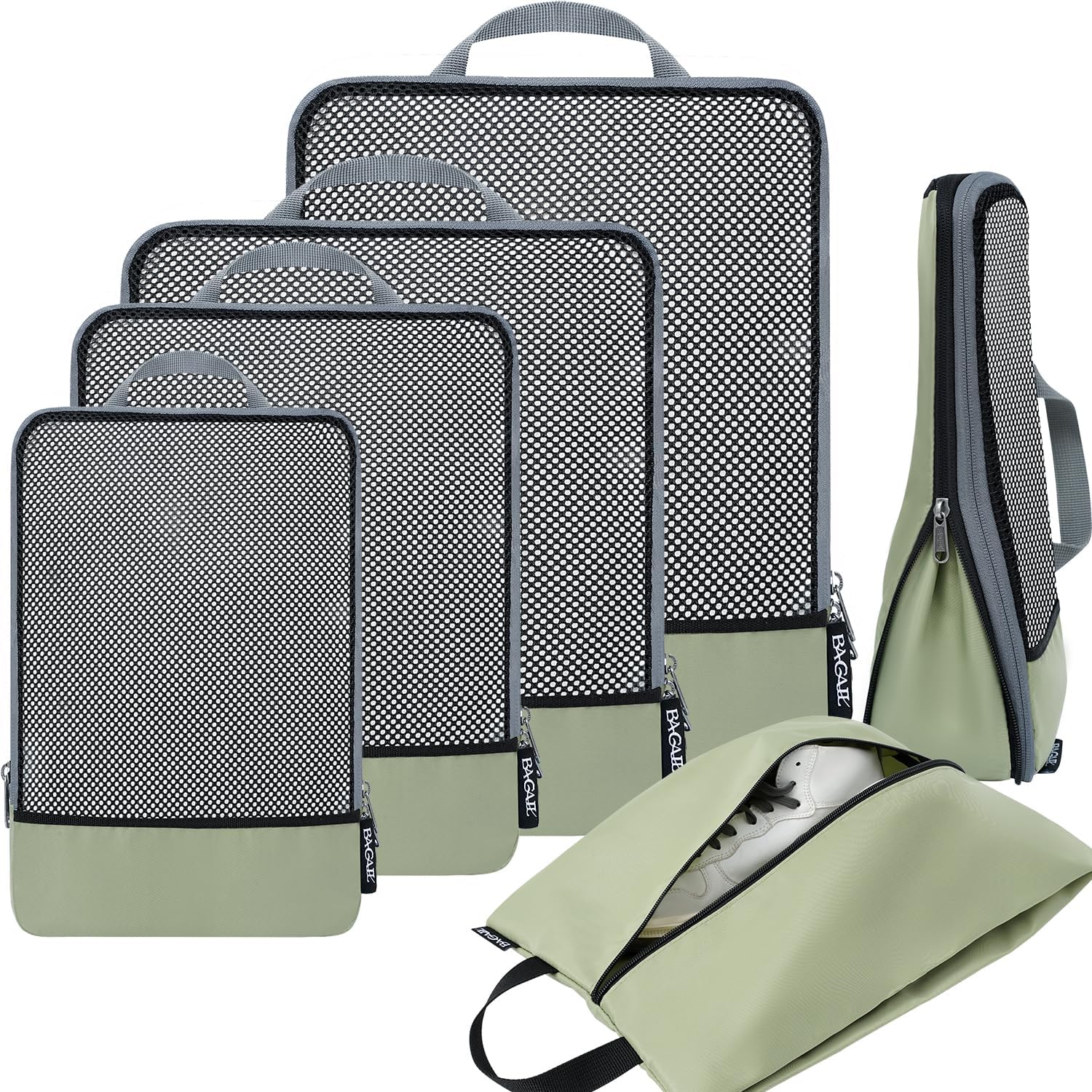 BAGAIL Compression Packing Cubes Travel Organizers
