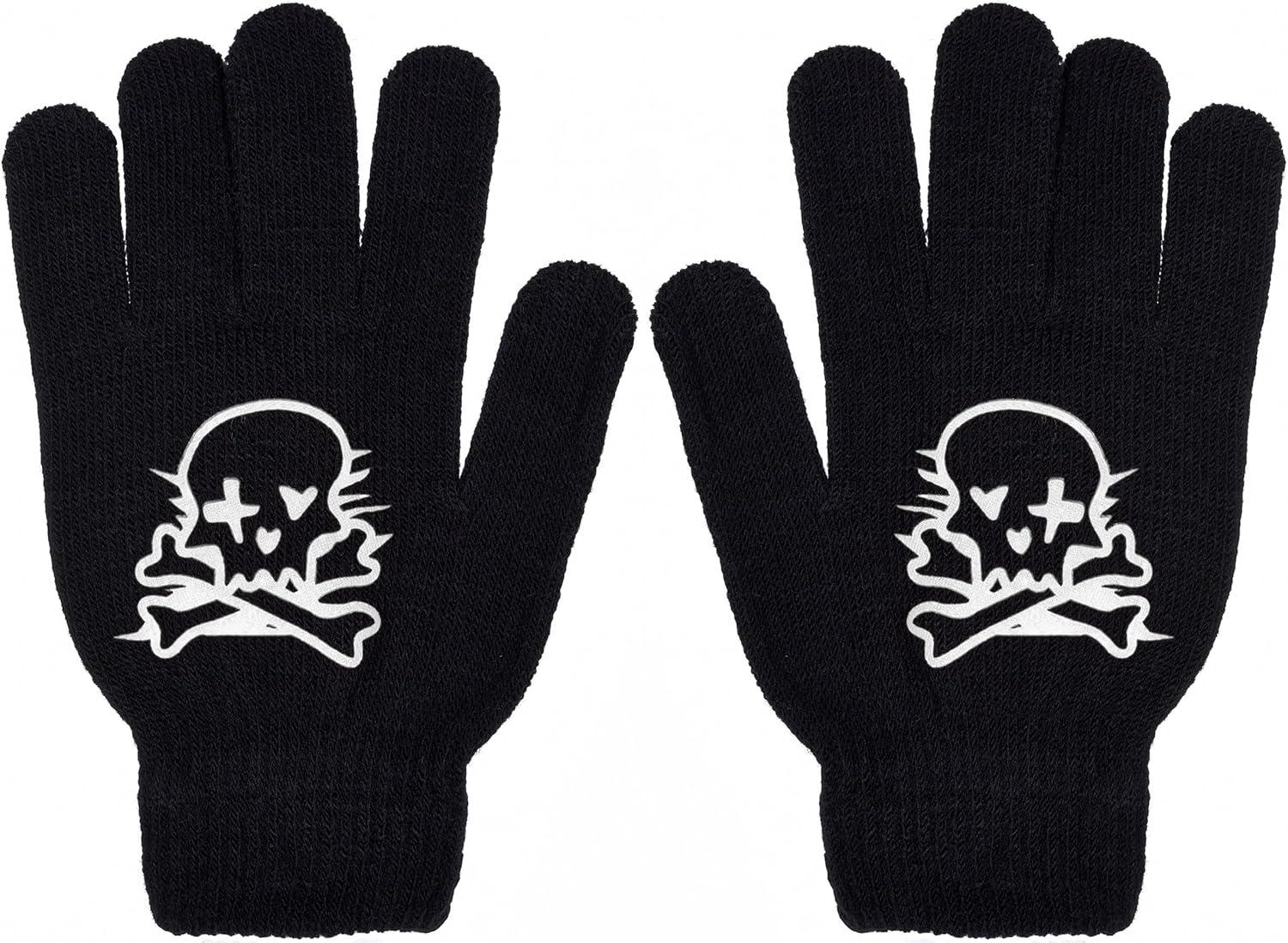 Boy's Skeleton Knit Beanie with Eye Holes