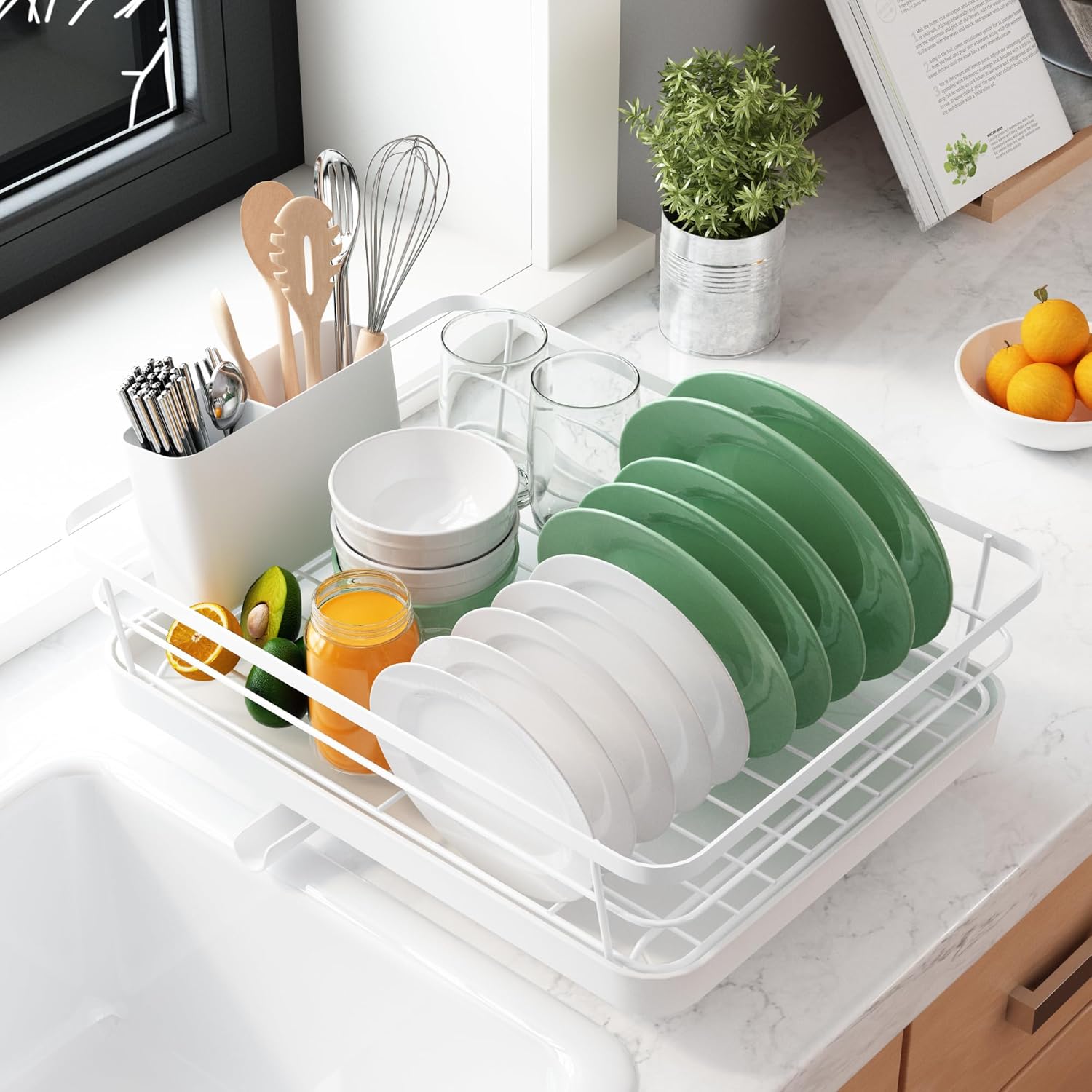 Kitsure Dish Drying Rack for Kitchen Counter