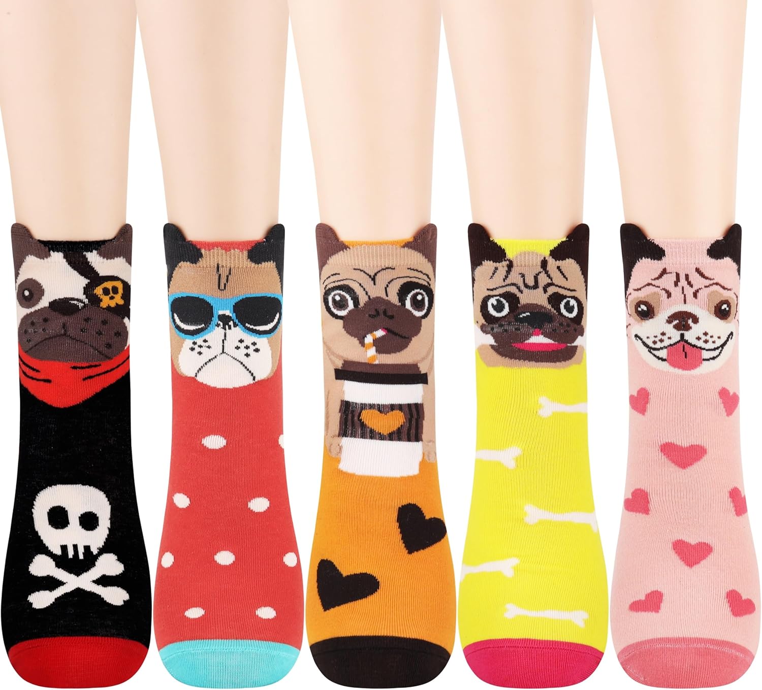 Jeasona Women's Cat Socks Cute Animal Socks