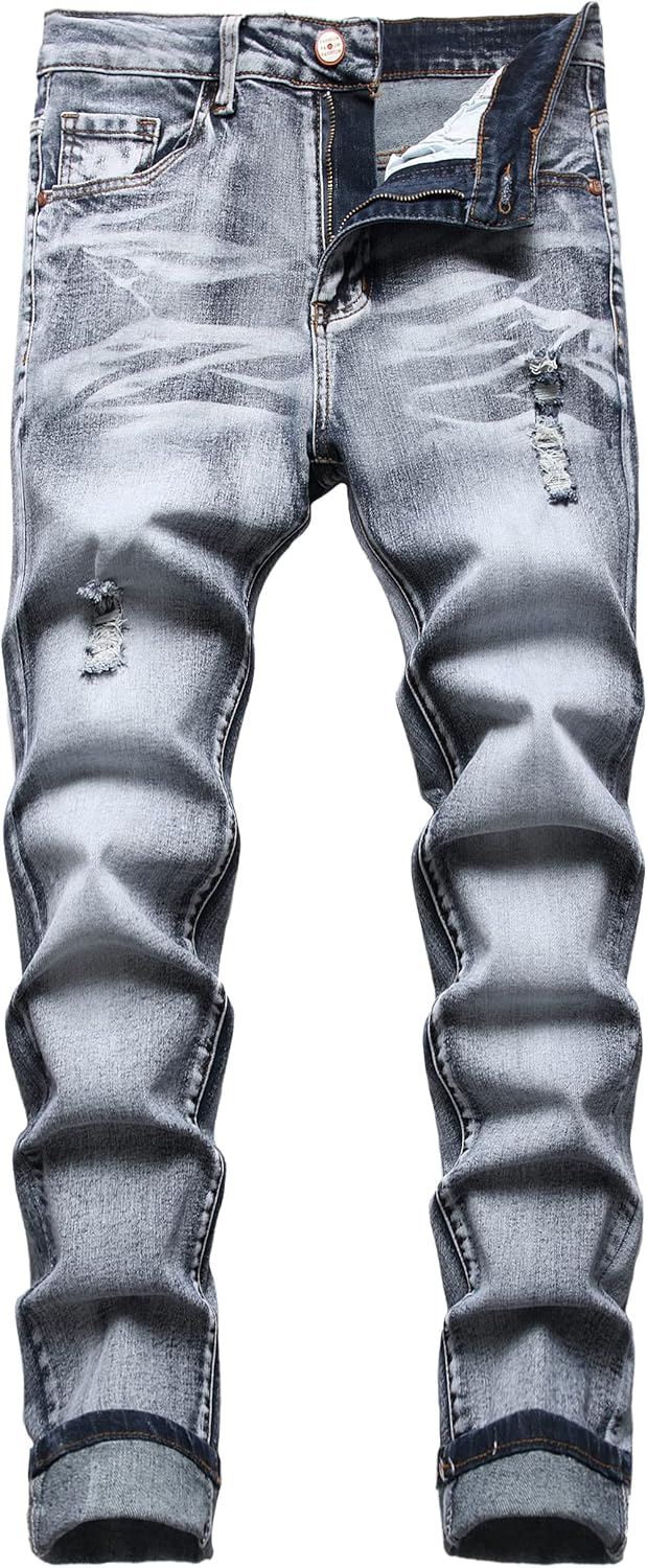 JUNBAOSS Men's Slim Fit Stretch Jeans for Men