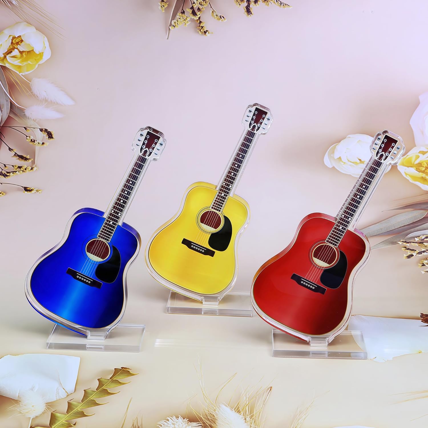 Acrylic Guitar Desk Decor for Music Room