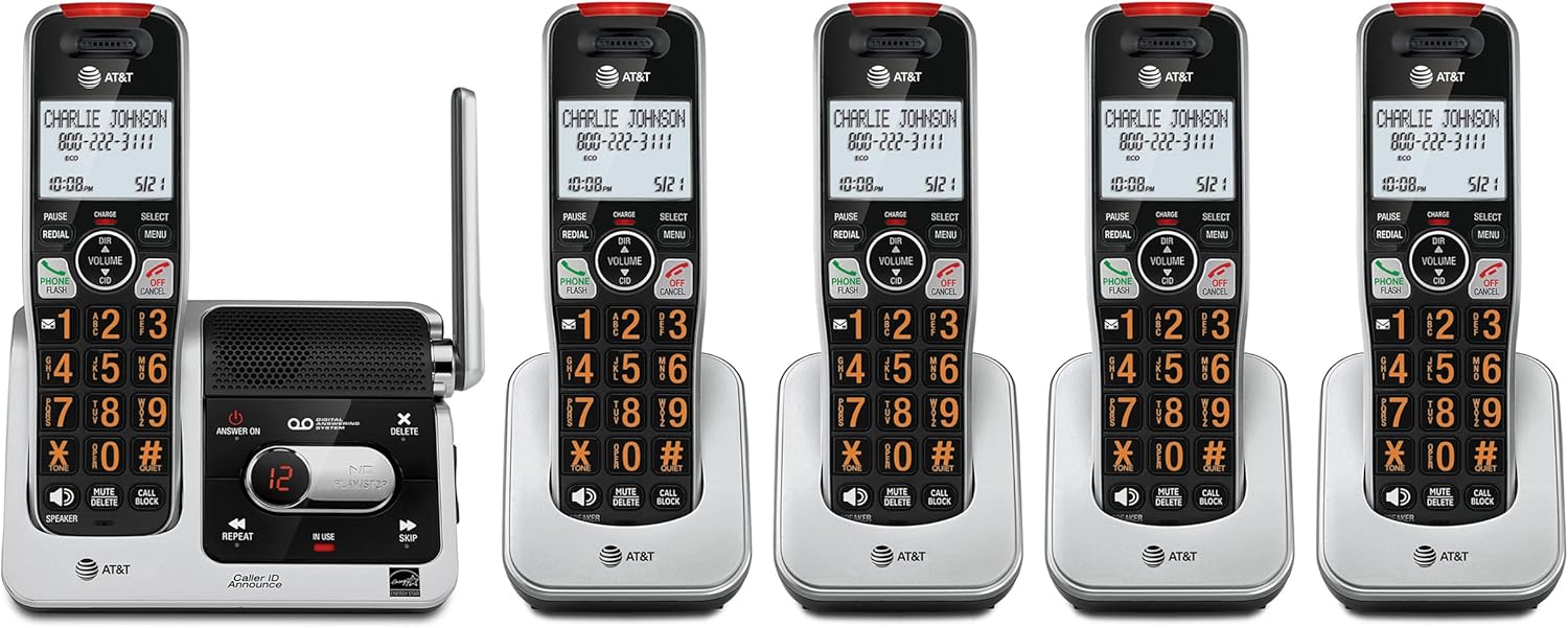 AT&T BL102-2 DECT Handset Cordless Phone for Home