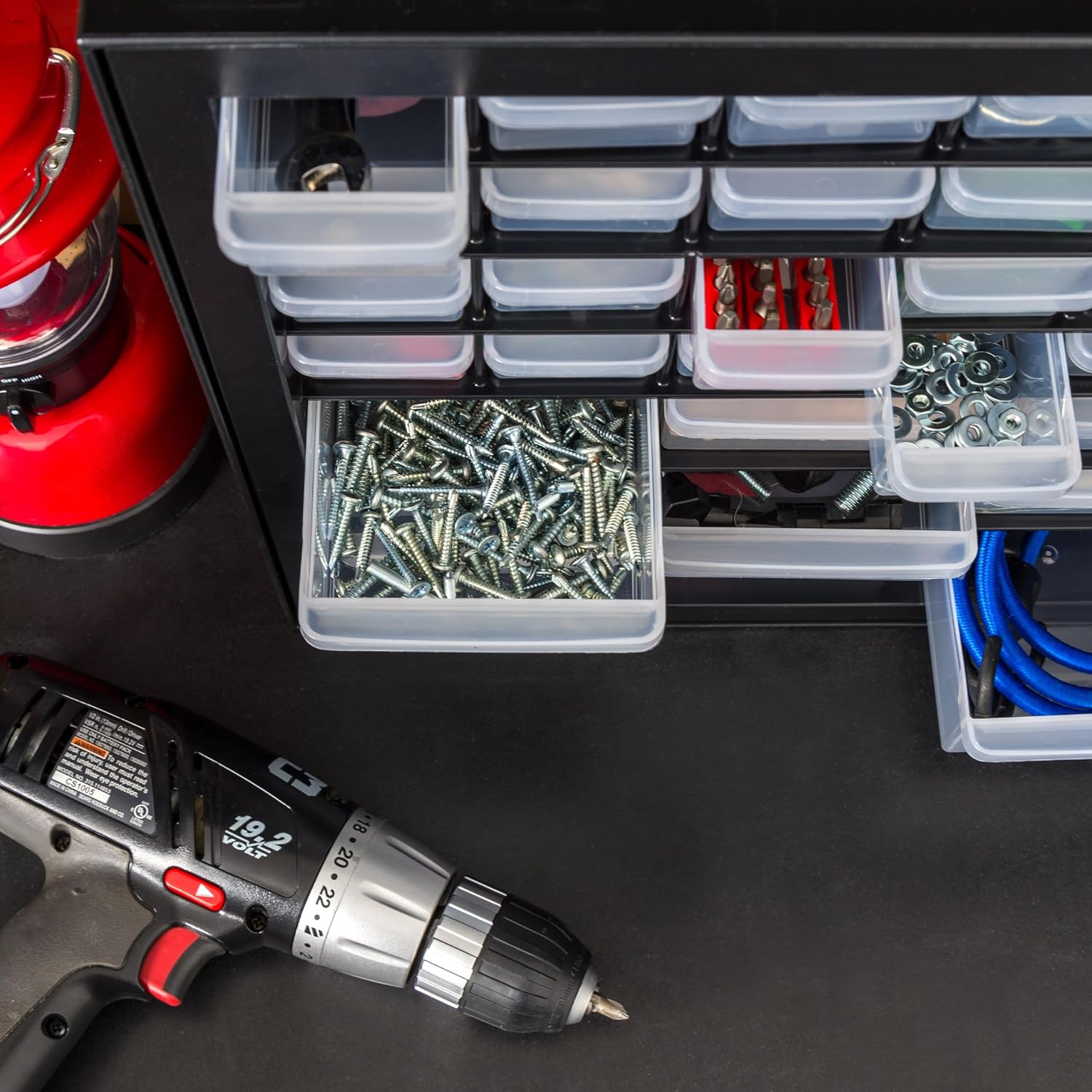 IRIS USA Screw Tool Organizer Small Parts Cabinet