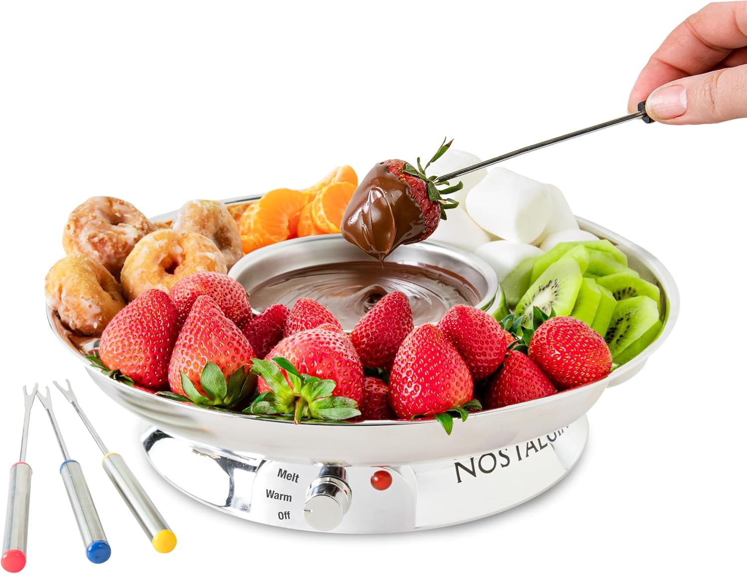 Nostalgia Electric Fondue Party Set