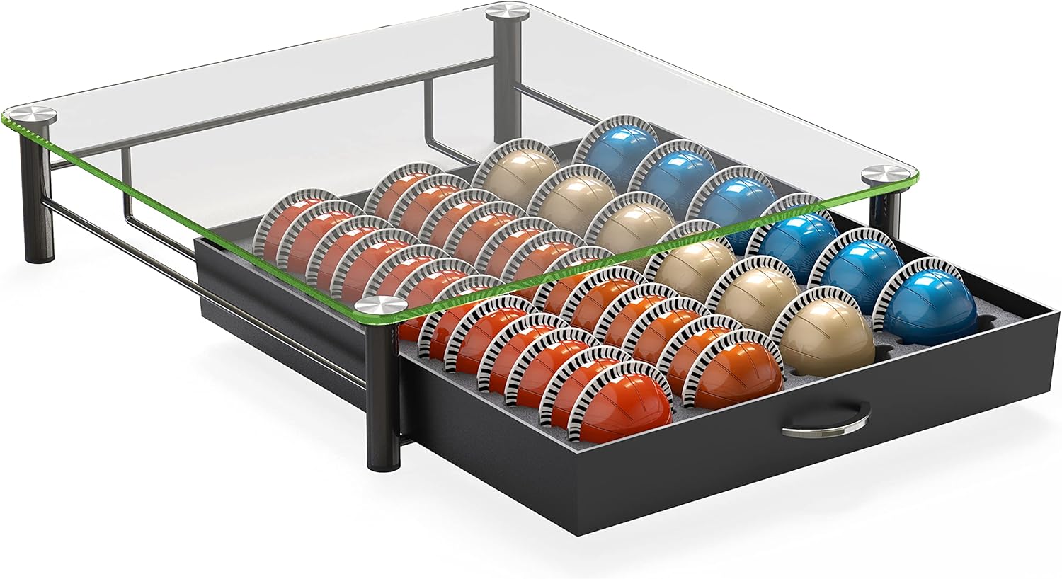 DecoBrothers Crystal Glass Nespresso Pod Holder