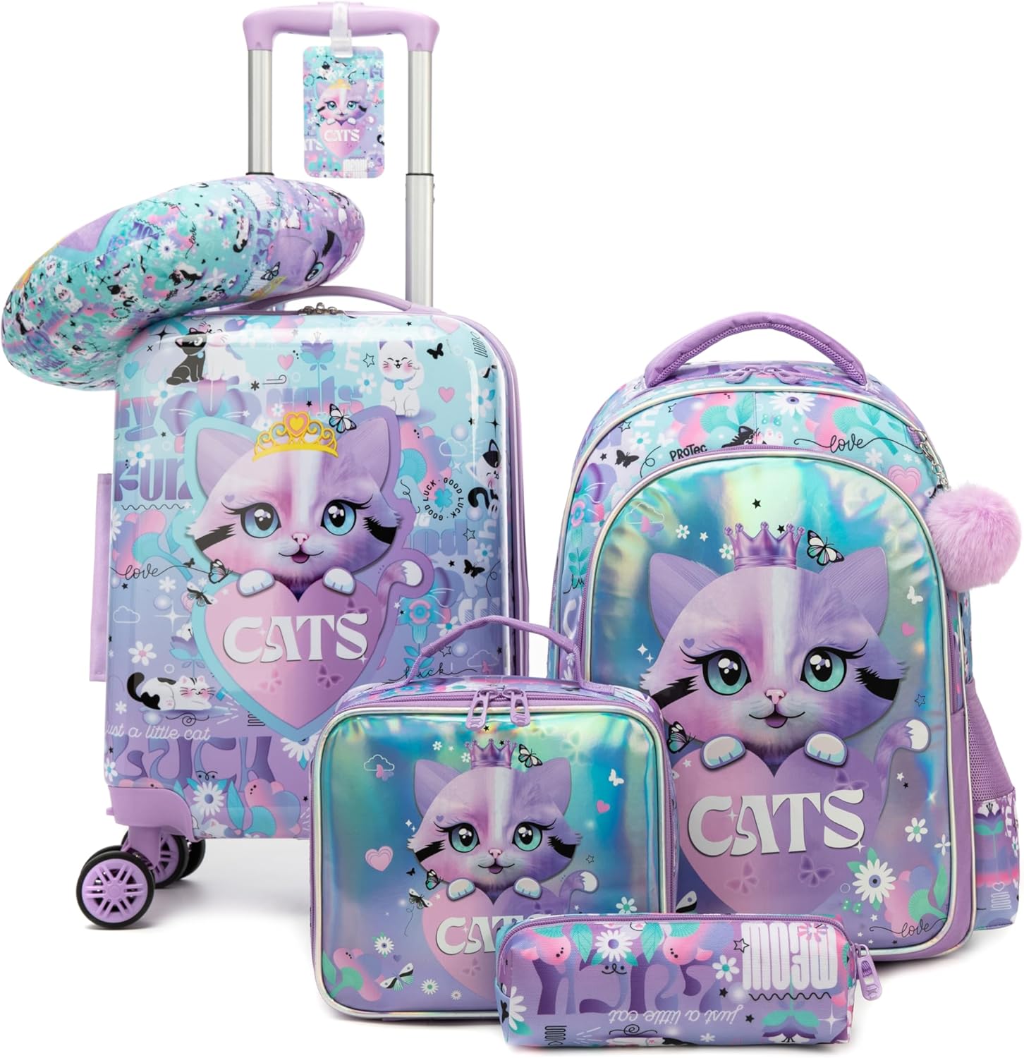 Kid’s Luggage Set 5 Piece Suitcase Set
