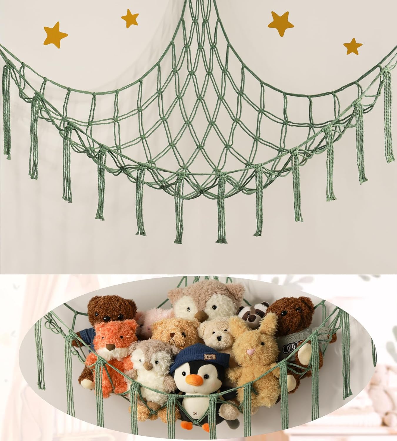 Stuffed Animal Storage Hammock or Net Corner