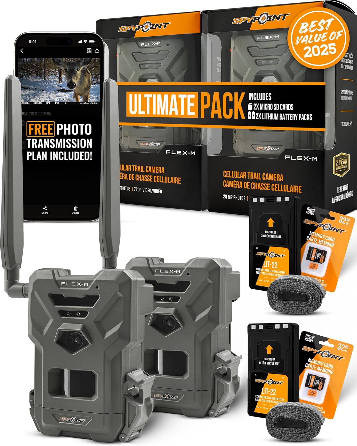SPYPOINT Flex-M Cellular Trail Cameras