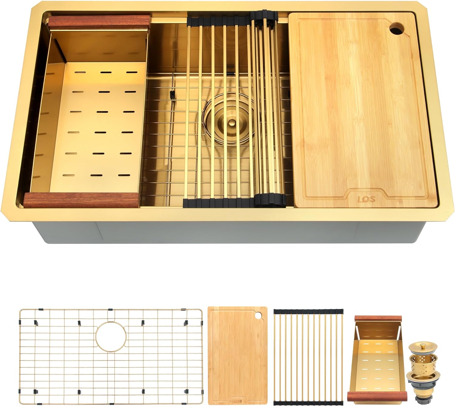 Modern Undermount Gold Sink for Kitchens