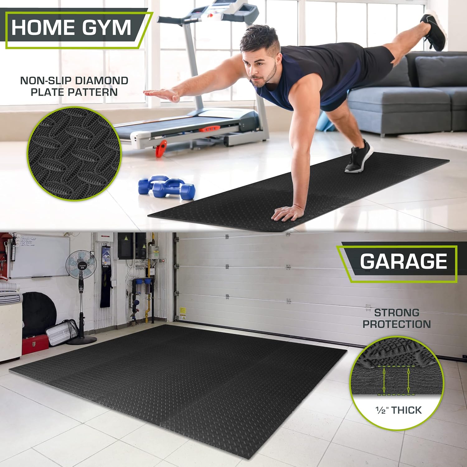 ProsourceFit Puzzle Exercise Mat for Home Gym
