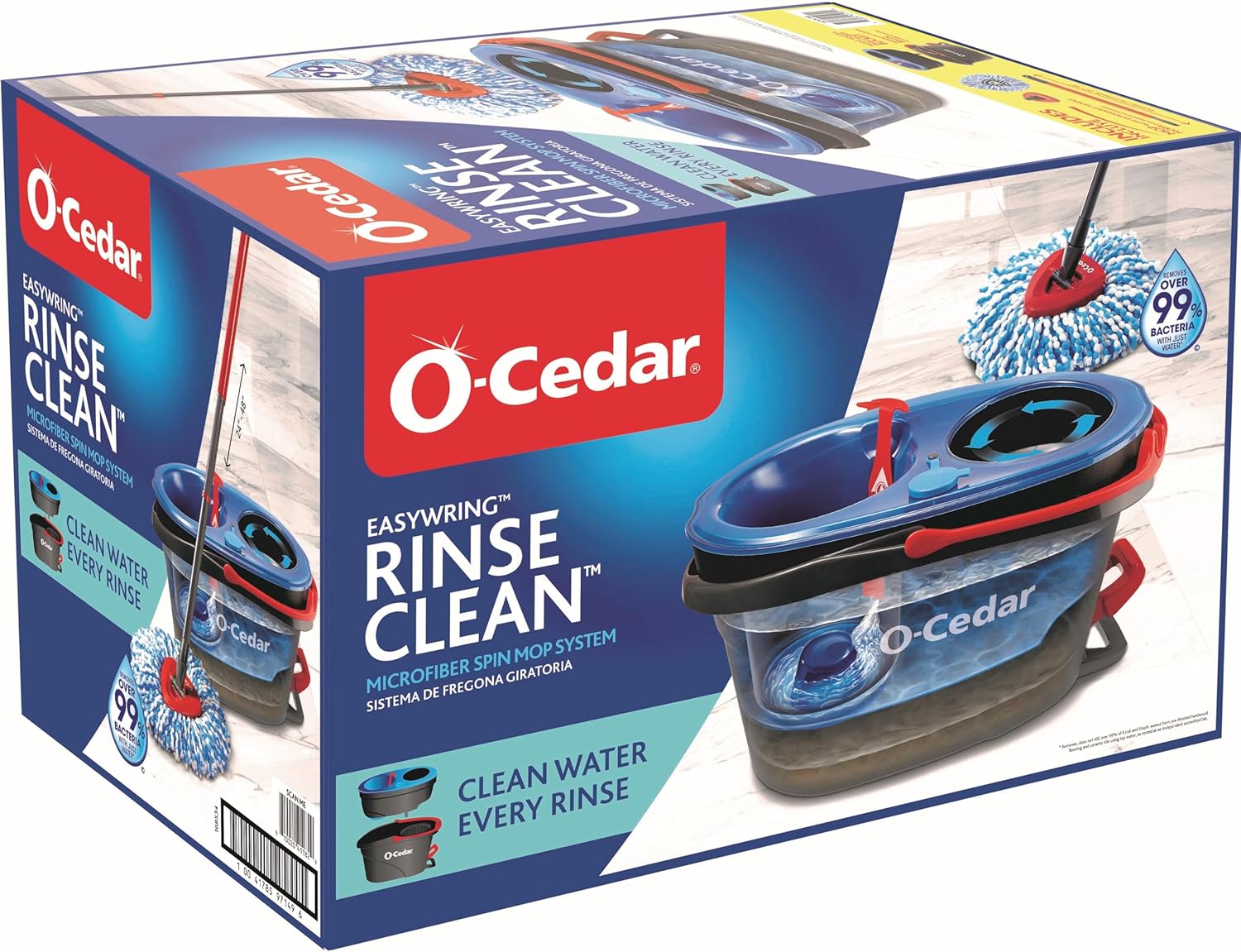 O-Cedar RinseClean Spin Mop & Bucket