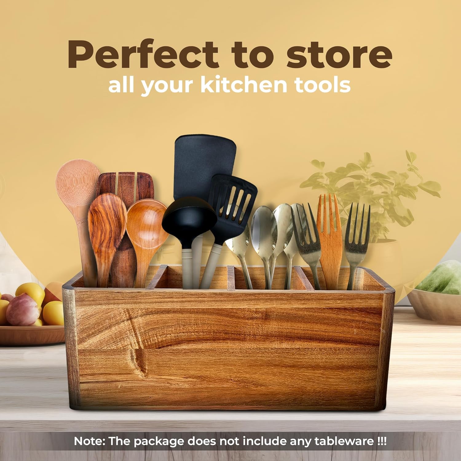 Dstuff Large Kitchen Utensil Holder Organizer