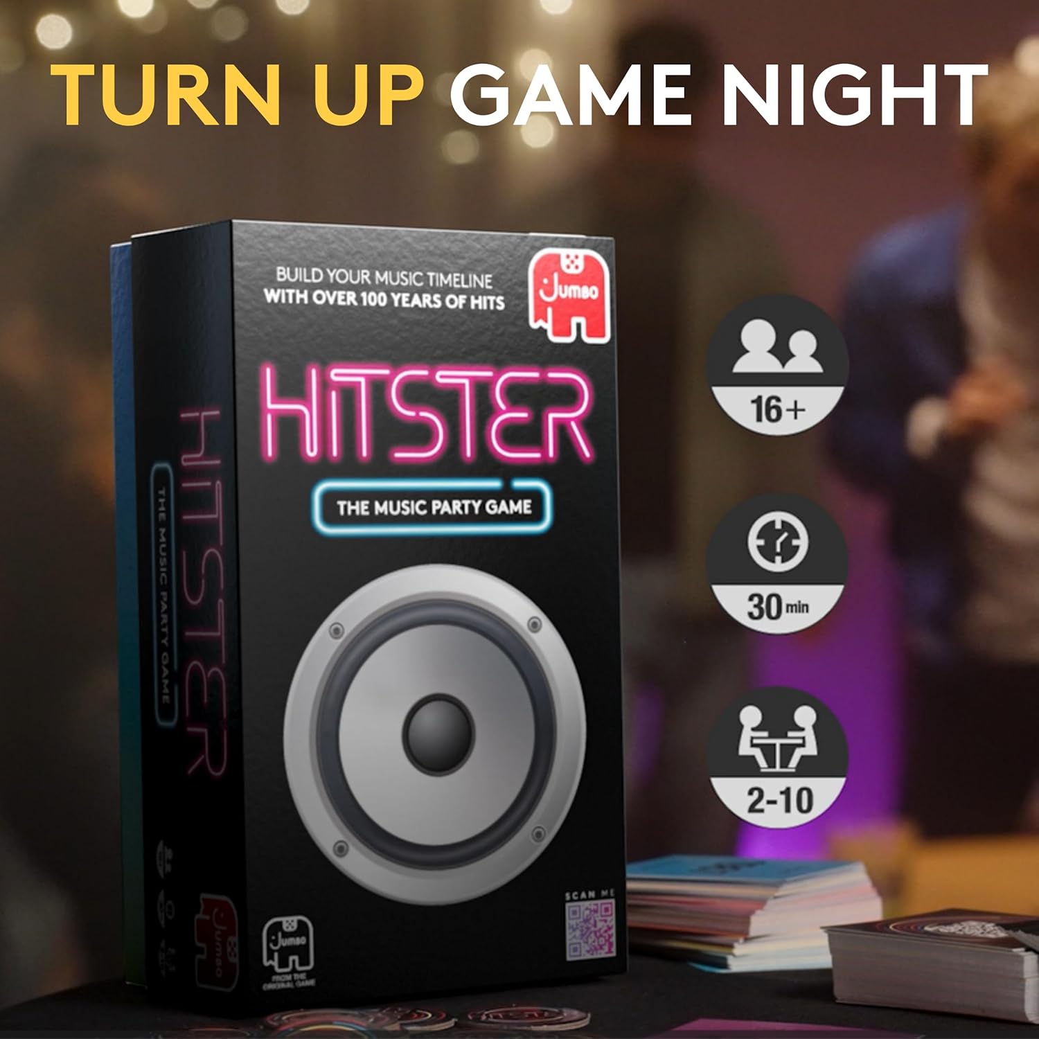 Jumbo Hitster - The Music Party Board Game Card Game