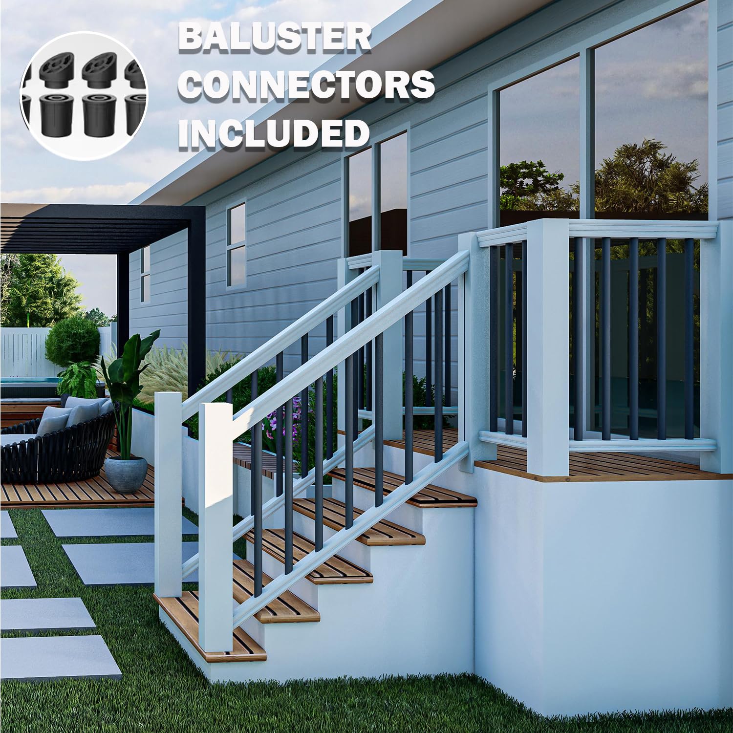 HYPERGIANT 105 Pack 26" Aluminum Deck Balusters