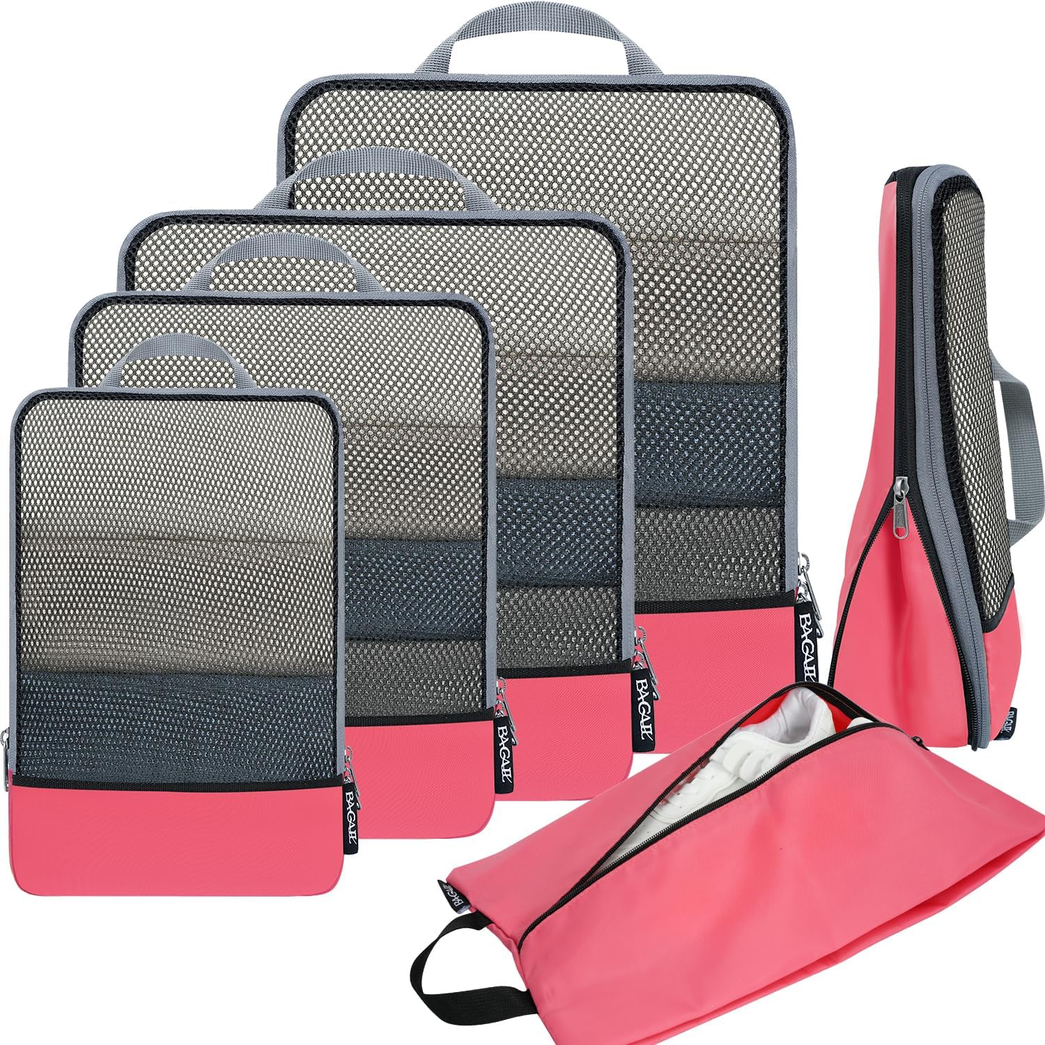 BAGAIL Compression Packing Cubes Travel Organizers