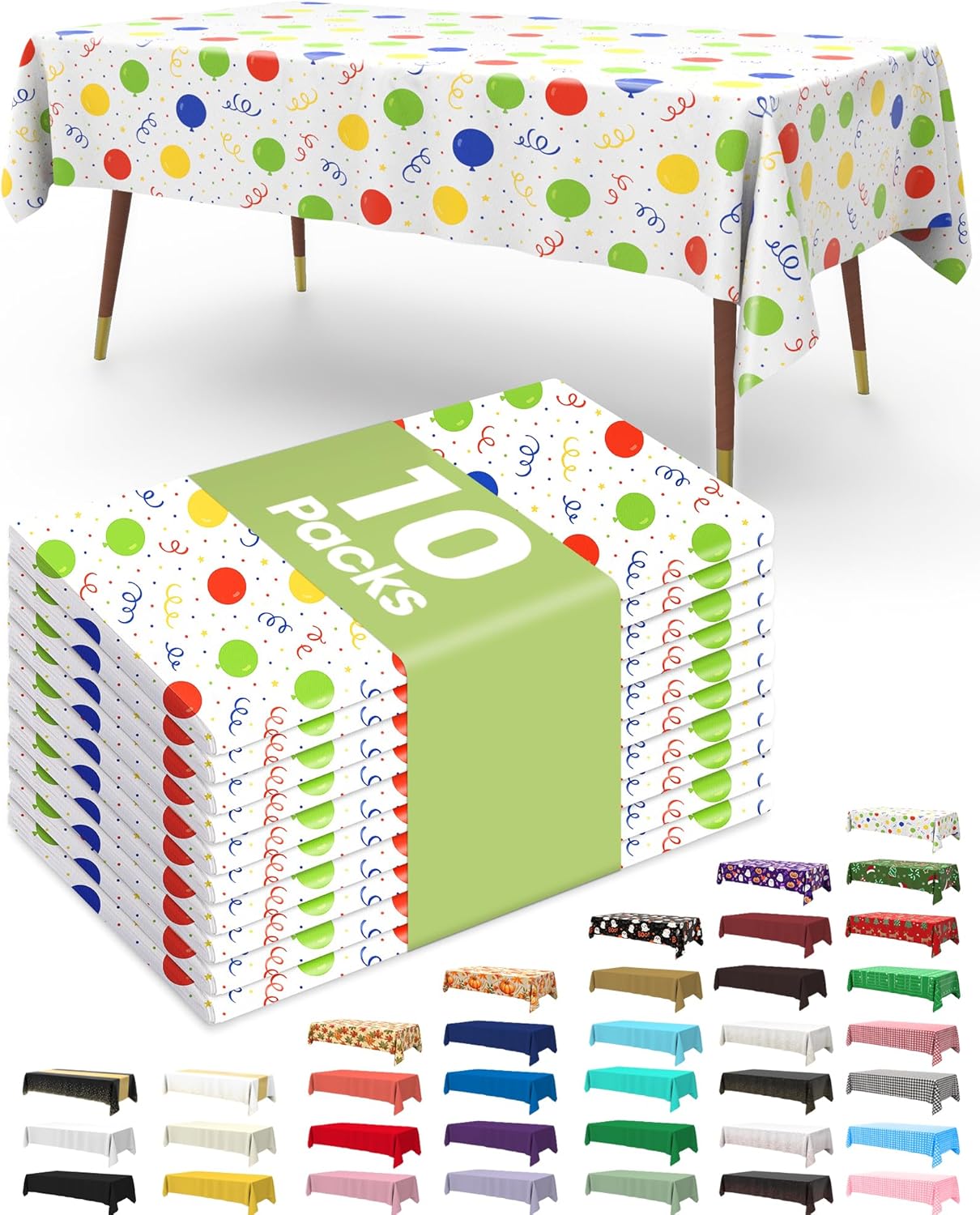 Pureegg Disposable Plastic Tablecloths
