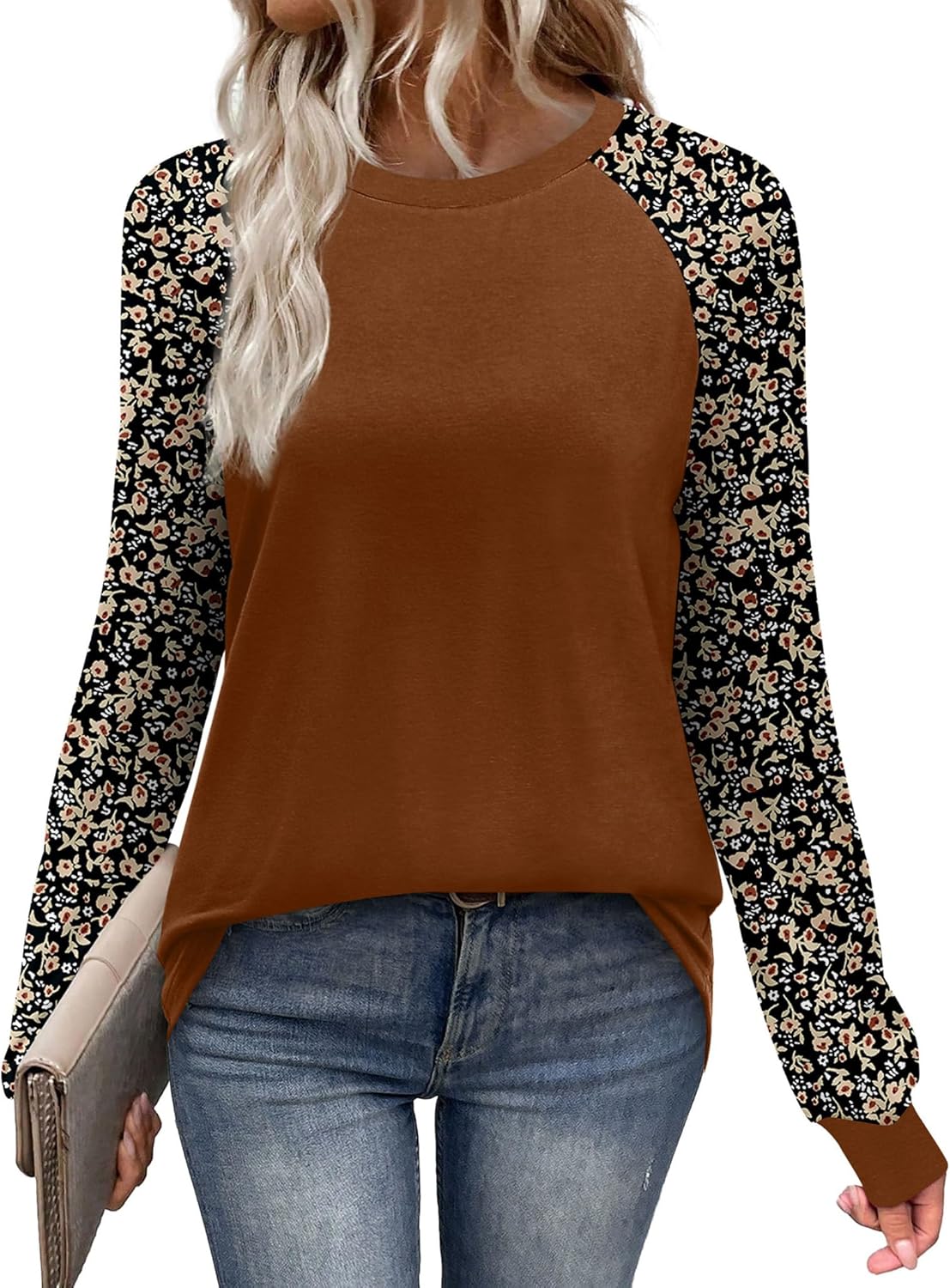 WIHOLL Women’s Long Sleeve Raglan Shirt