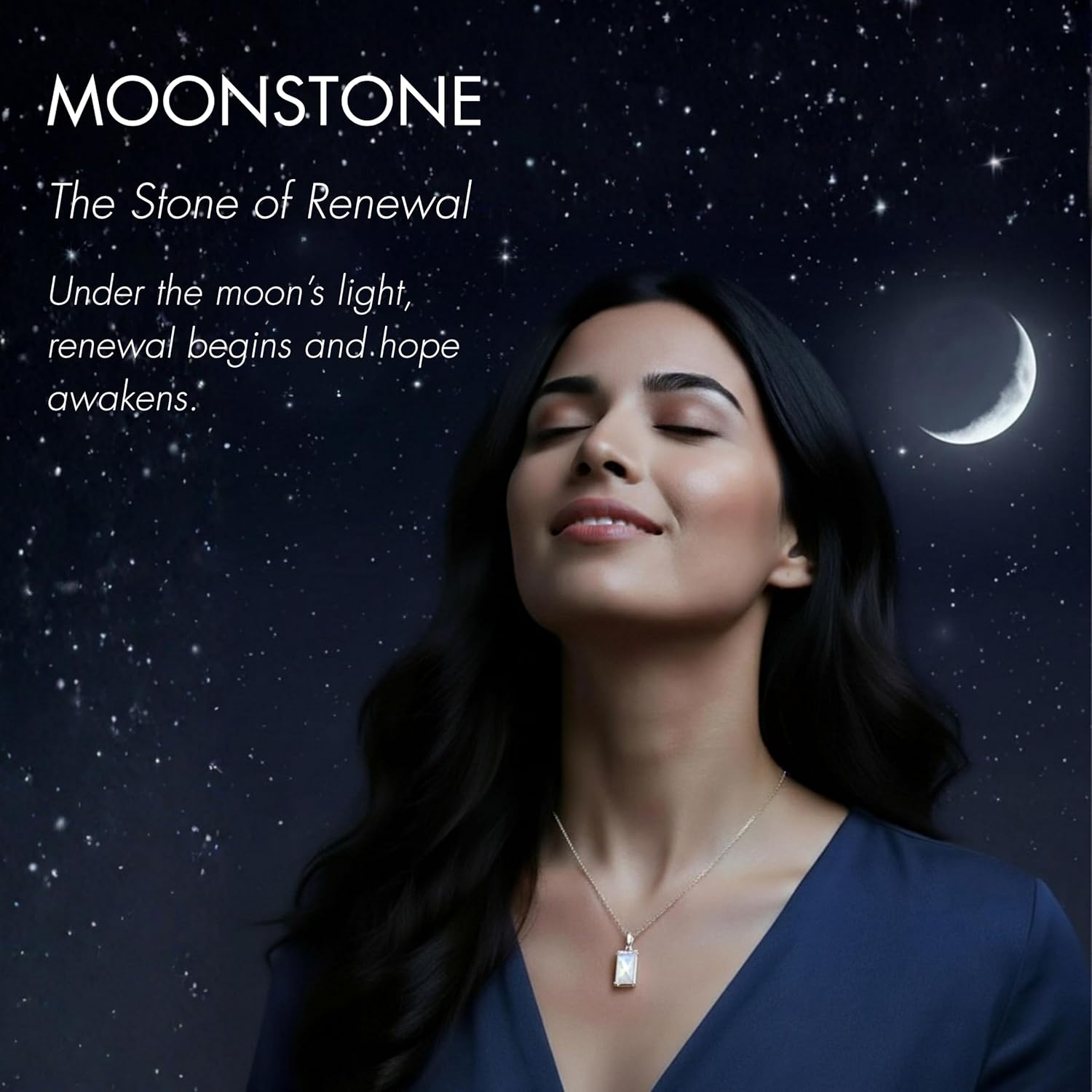 HOPE LOVE SHINE New Beginnings Rainbow Moonstone