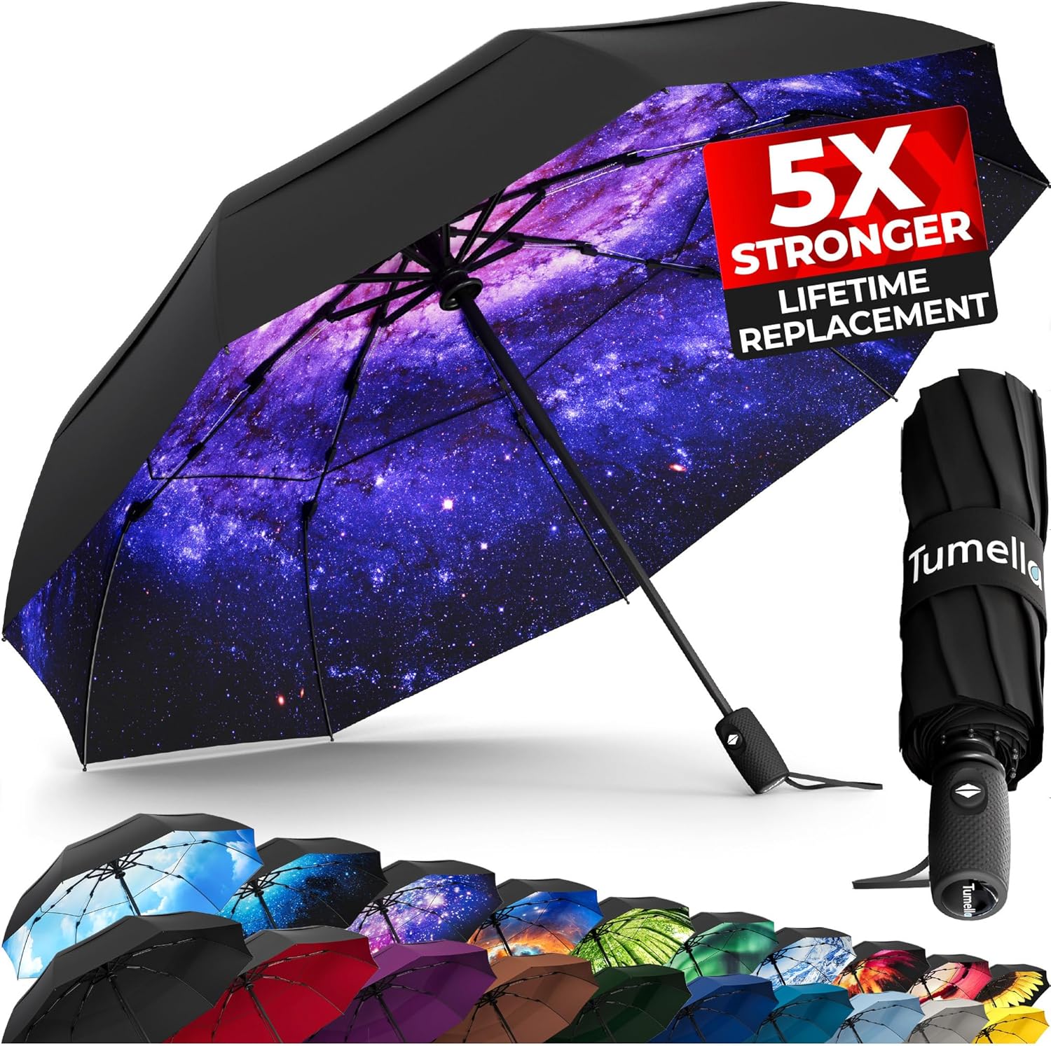 TUMELLA Windproof Travel Umbrella