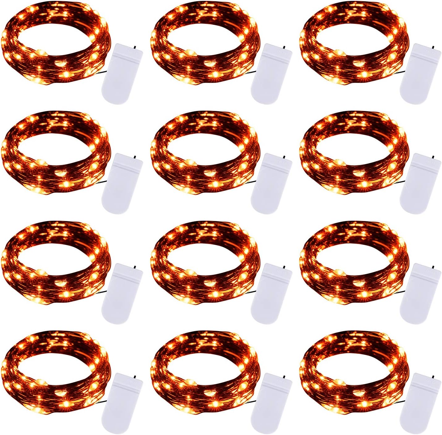 Brightown 12-Pack LED Fairy String Lights