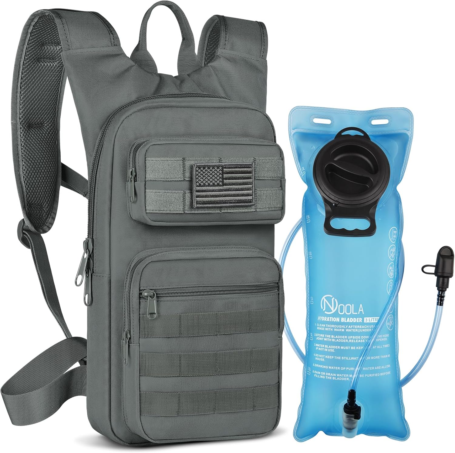 NOOLA Hydration Backpack with 3L Water Bladder
