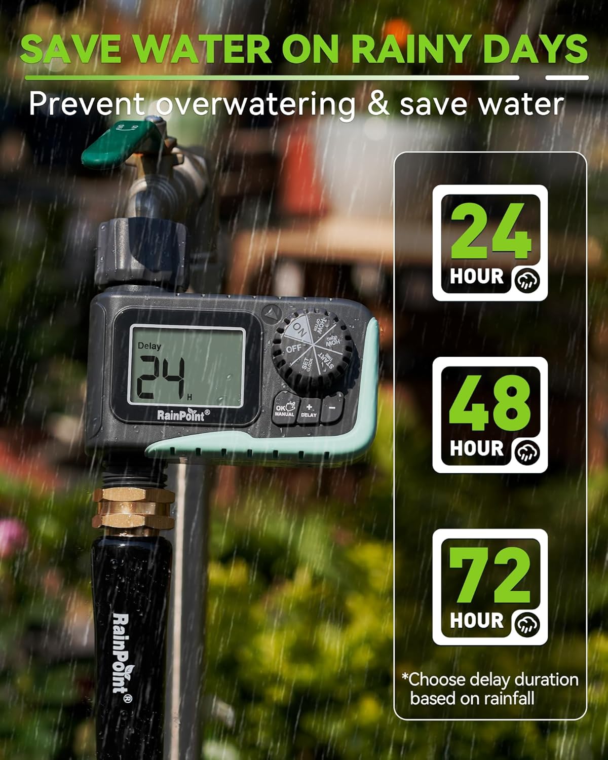 RAINPOINT Programmable Sprinkler Timer
