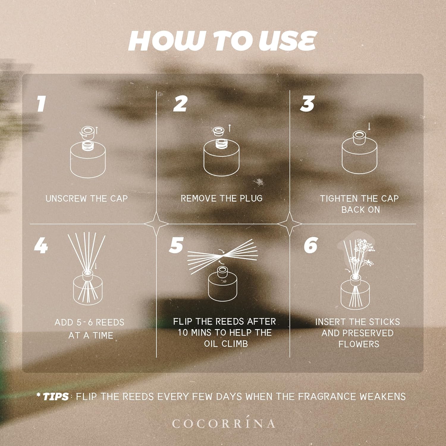 Cocorrína Reed Diffuser Set