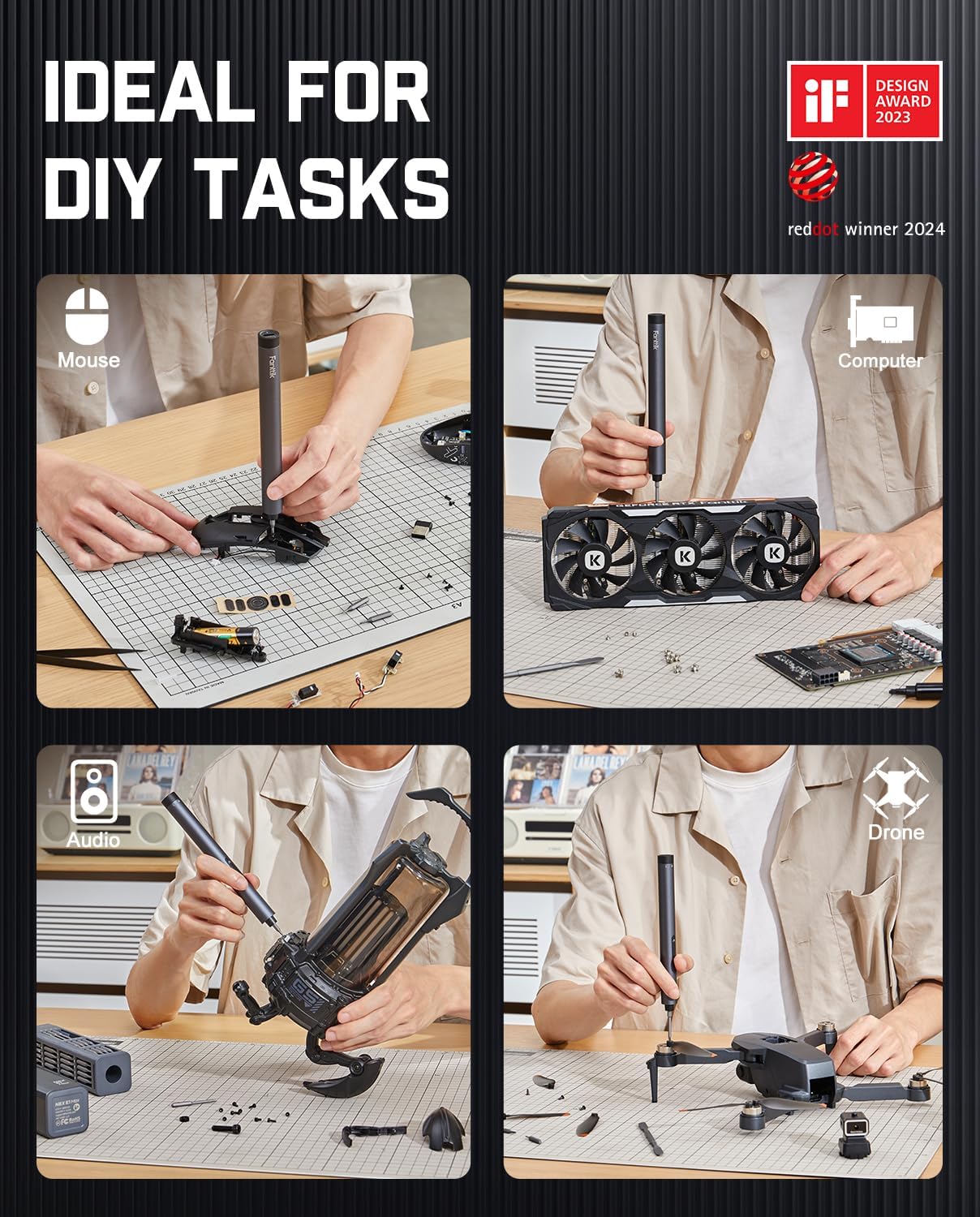 "Fanttik E1 Max Electric Precision Screwdriver Set