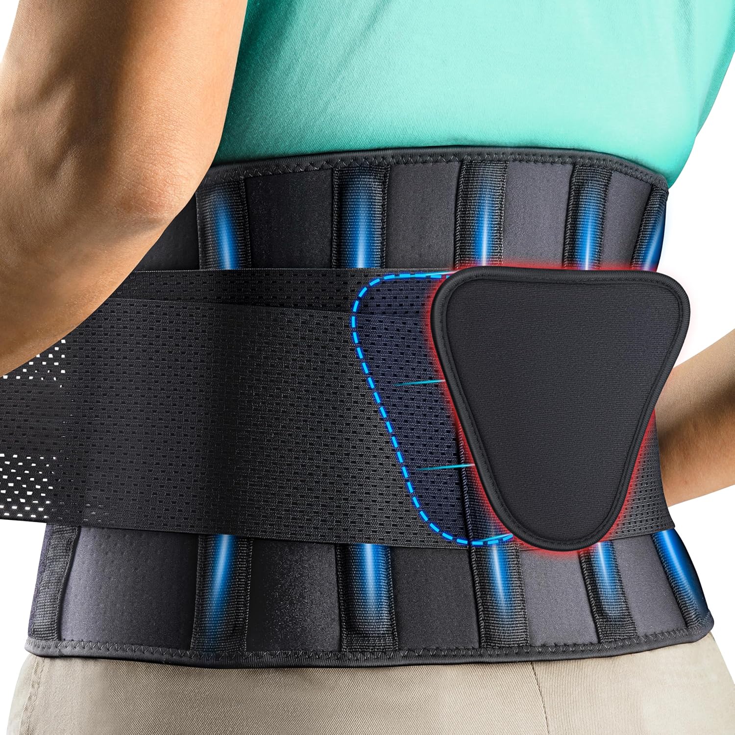 FEATOL Back Brace Support Belt for Back Pain