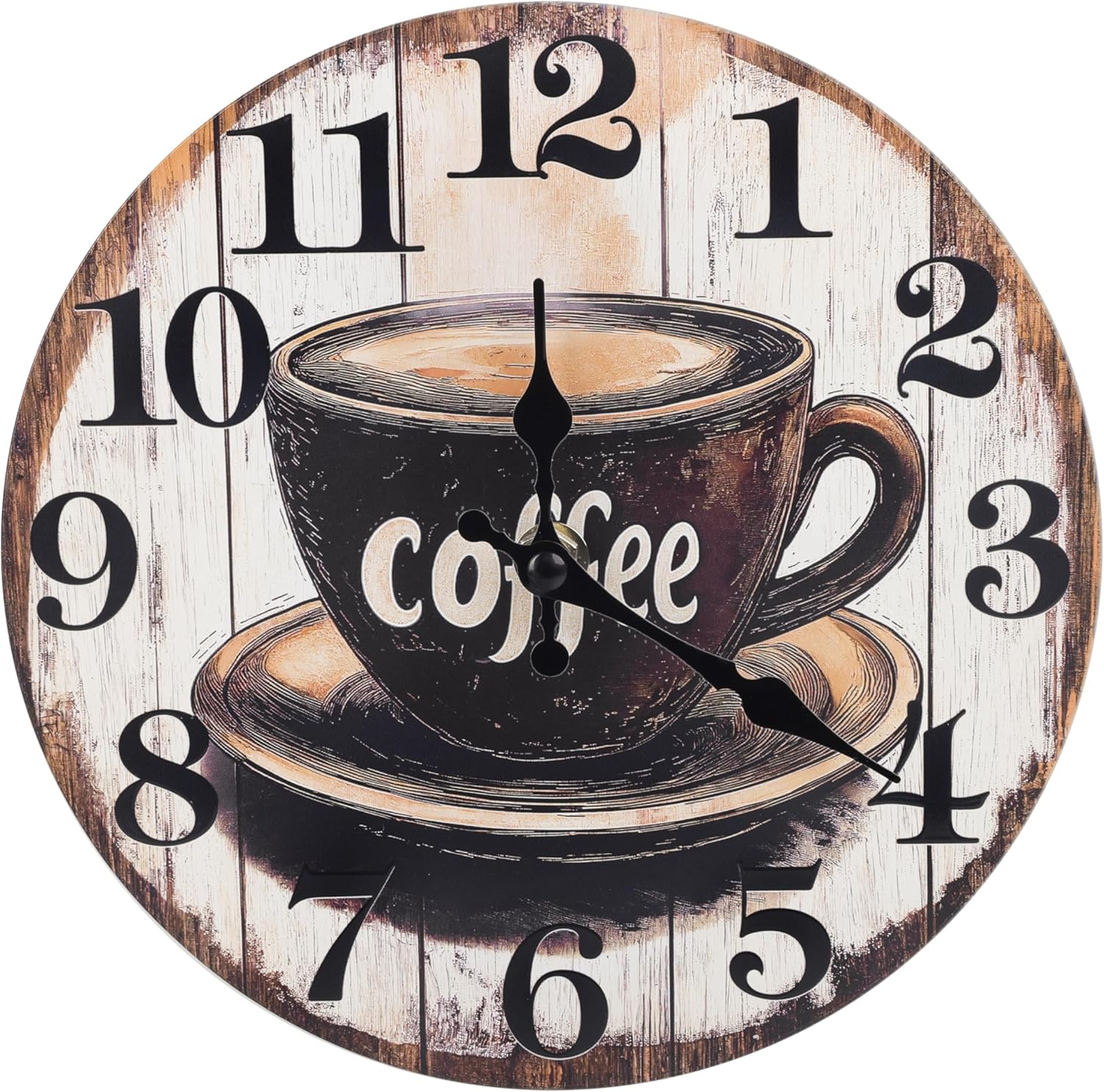 Large Kitchen Vintage Coffee Sign Decor Wall Clocks