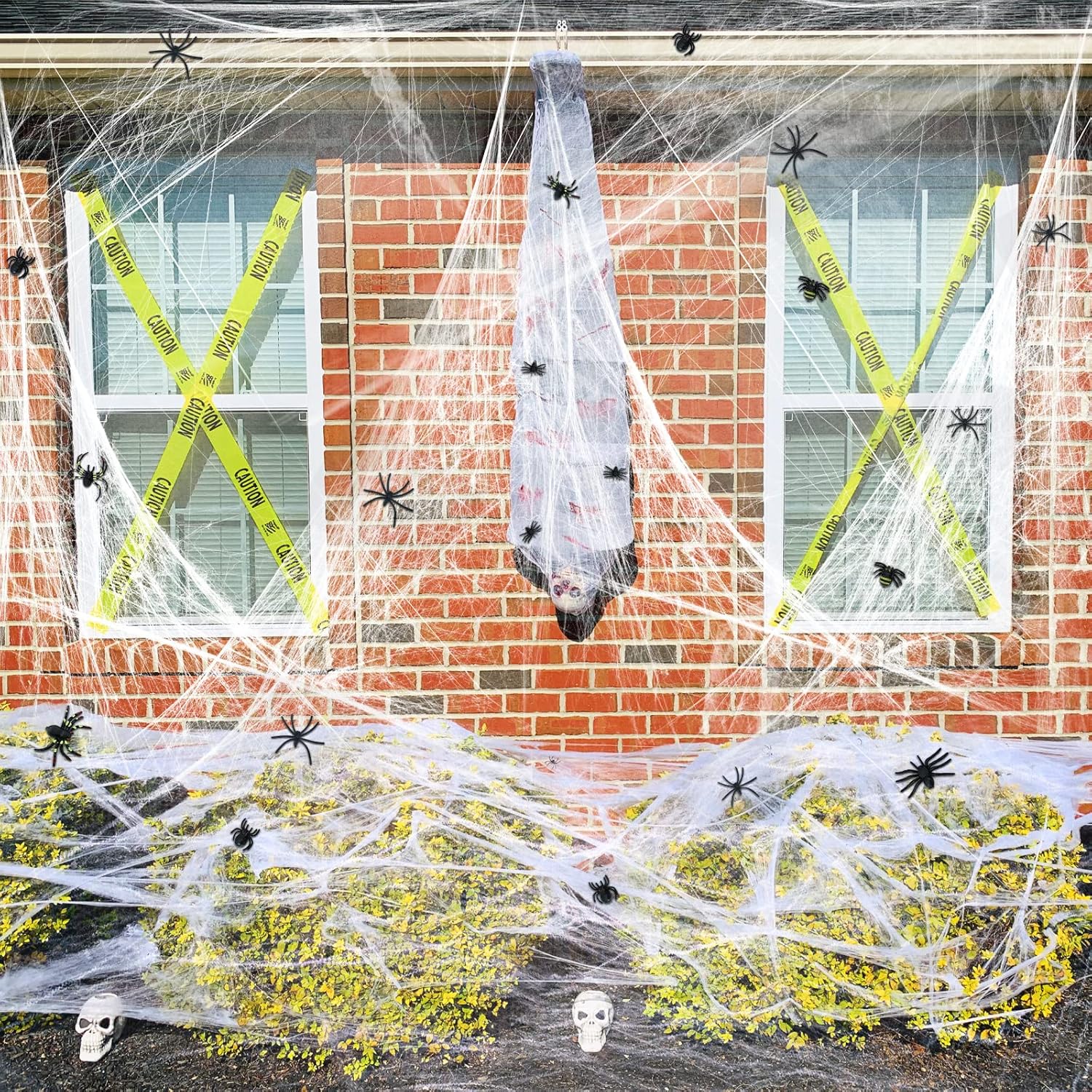 ZPISF 1400 sqft Halloween Spider Webs Decorations