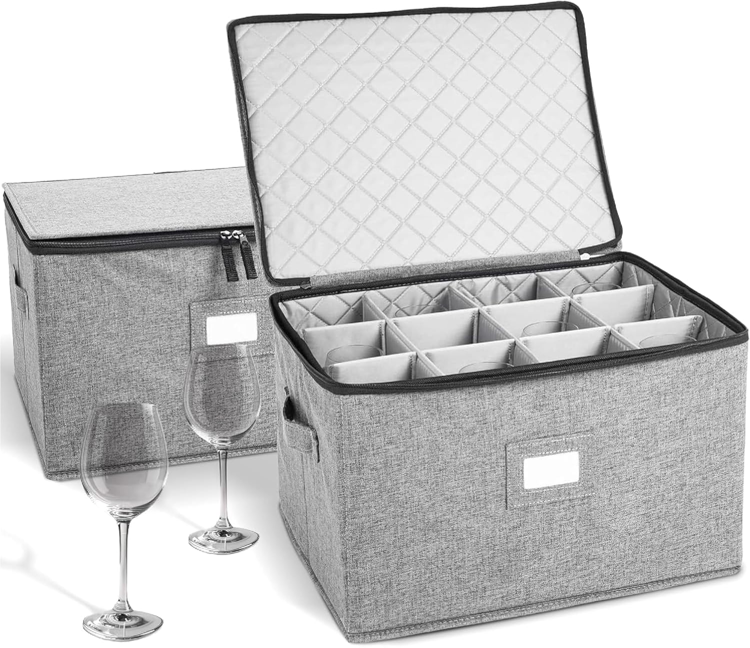 StorageLAB Wine Glass Storage Containers